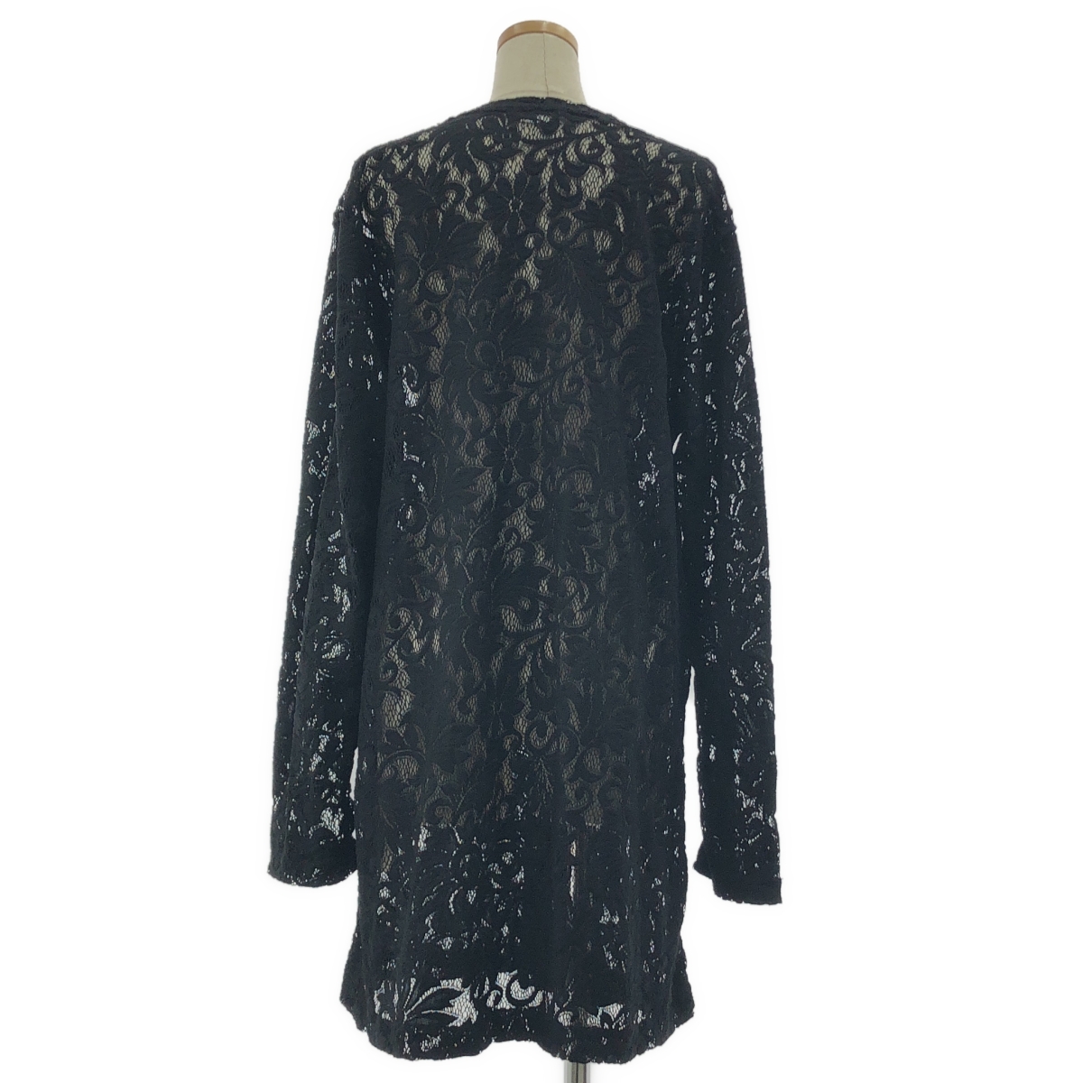 COMME des GARCONS HOMME PLUS / コムデギャルソンオムプリュス 製品洗い L/S エステル ラッセル レース プルオーバー シャツ