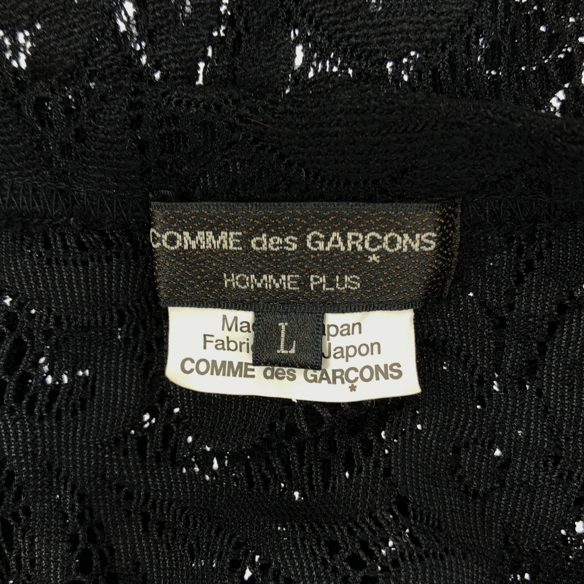 COMME des GARCONS HOMME PLUS / コムデギャルソンオムプリュス 製品洗い L/S エステル ラッセル レース プルオーバー シャツ