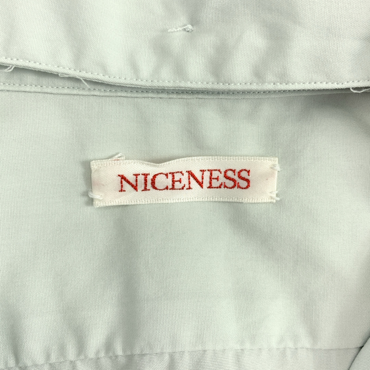 NICENESS / ナイスネス GLASCOCK ブロード デタッチャブルカラー ラガーシャツ