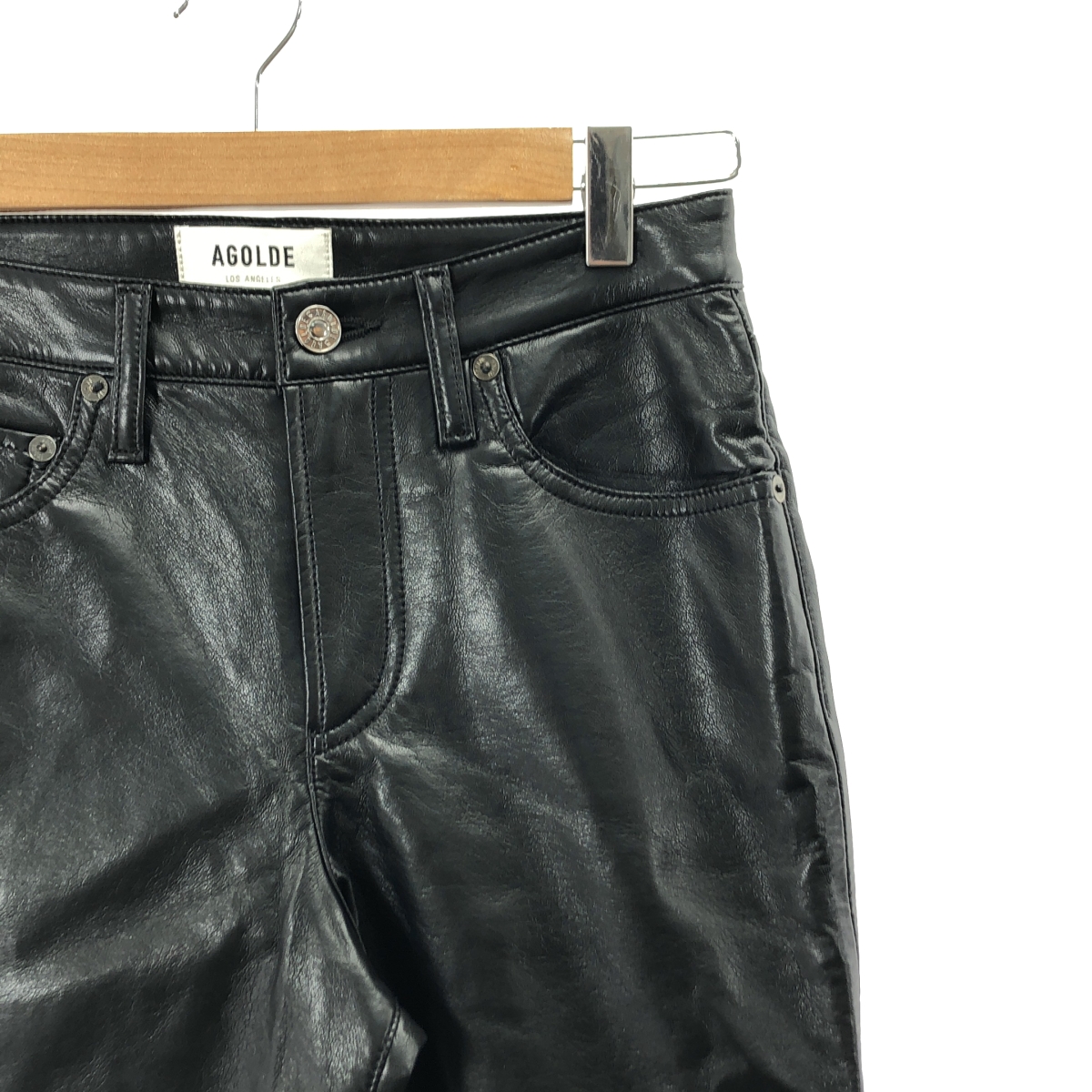 その他 リサイクルレザー テーパードパンツ