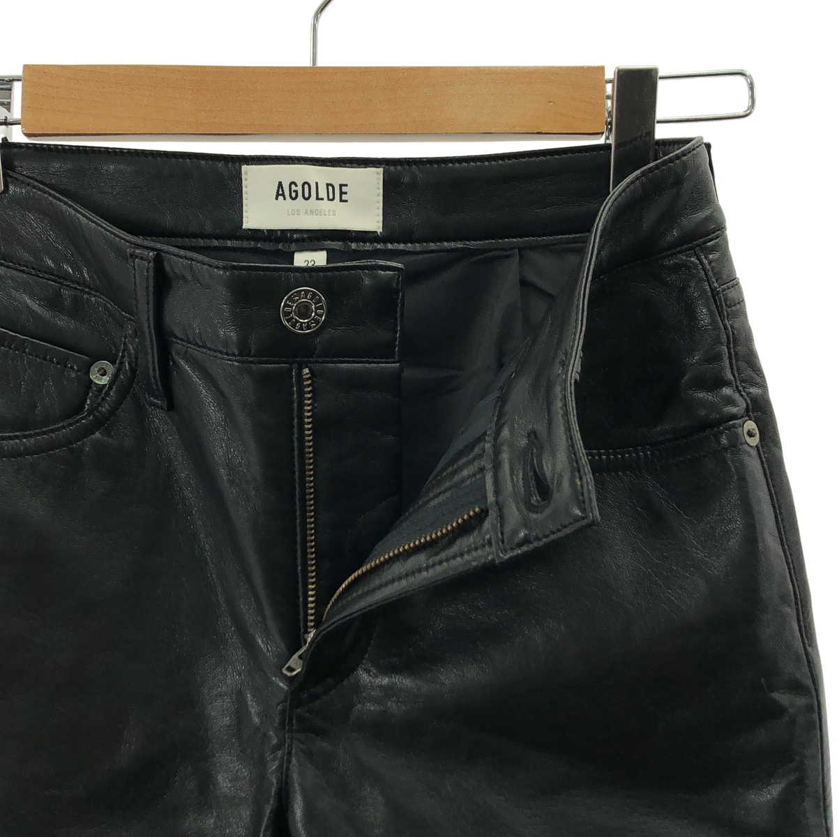 その他 リサイクルレザー テーパードパンツ