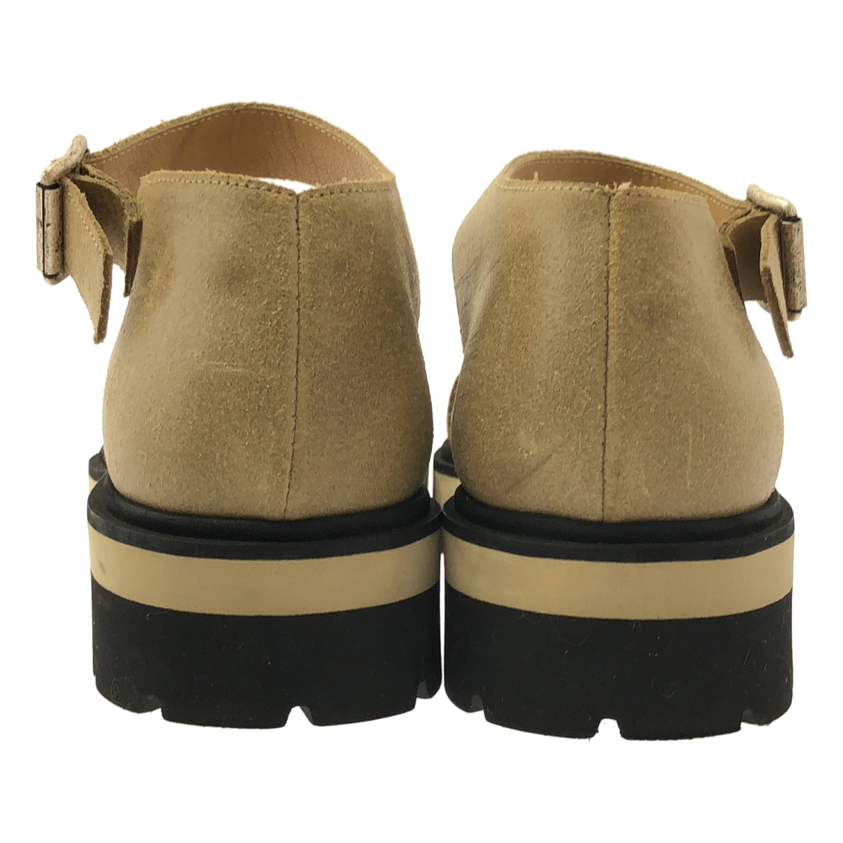 MM6 Maison Martin Margiela / エムエムシックスメゾンマルタンマルジェラ レザー ラウンドトゥ ストラップ サンダル