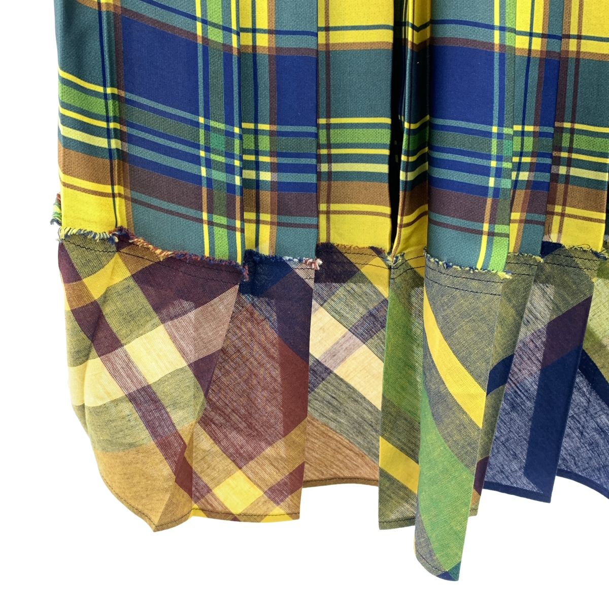 sacai / サカイ バック チェック プリーツ ニット プルオーバー