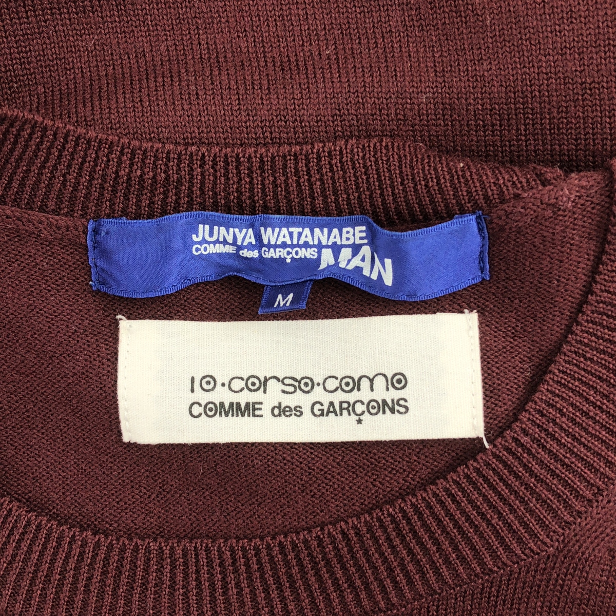 JUNYAWATANABE COMMEdesGARCONS MAN / ジュンヤワタナベマン 10 CORSO COMO / カレッジ ロゴ プリント ニット セーター