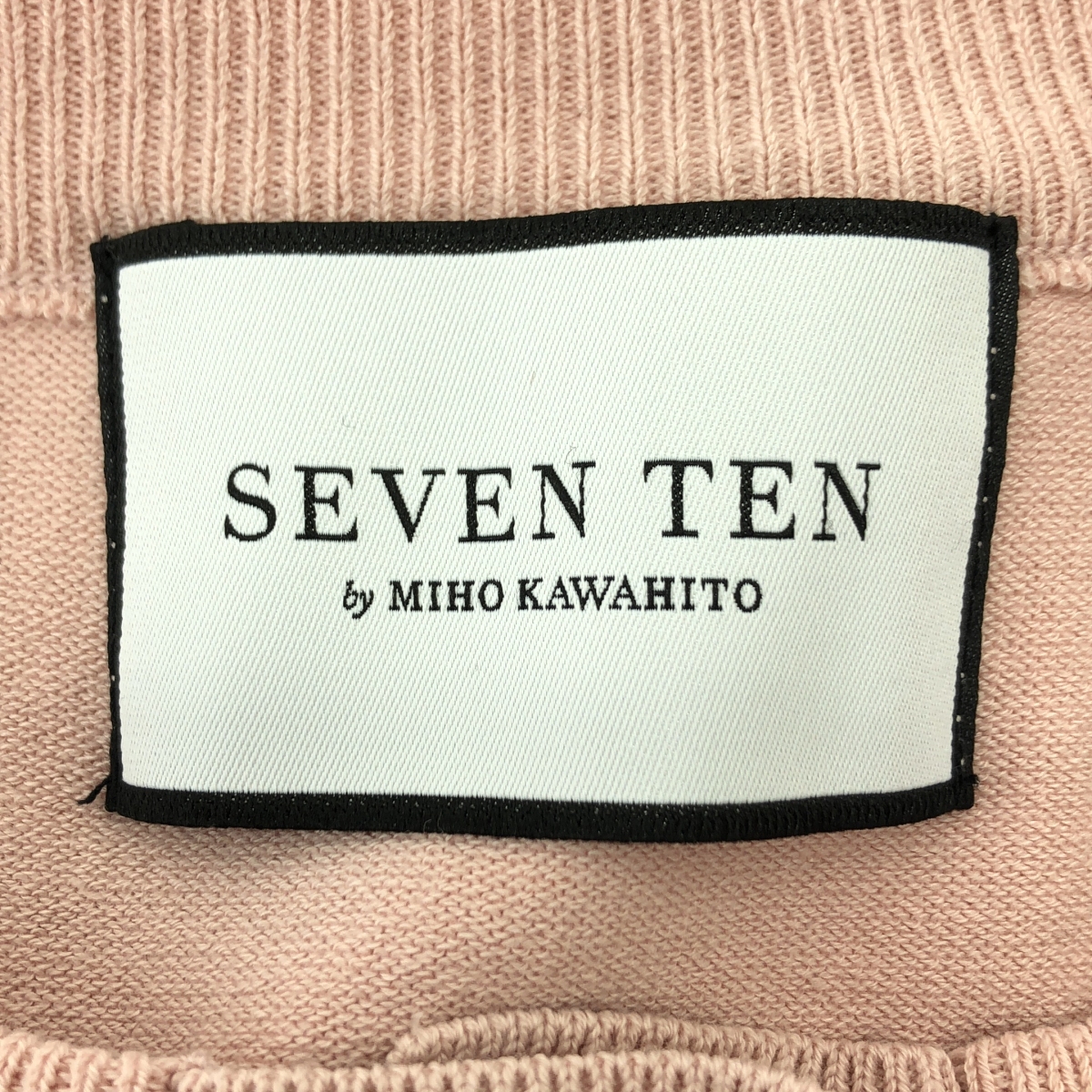 SEVEN TEN by MIHO KAWAHITO / セブンテンバイミホカワヒト ワンポイント 刺しゅう クルーネック カーディガン
