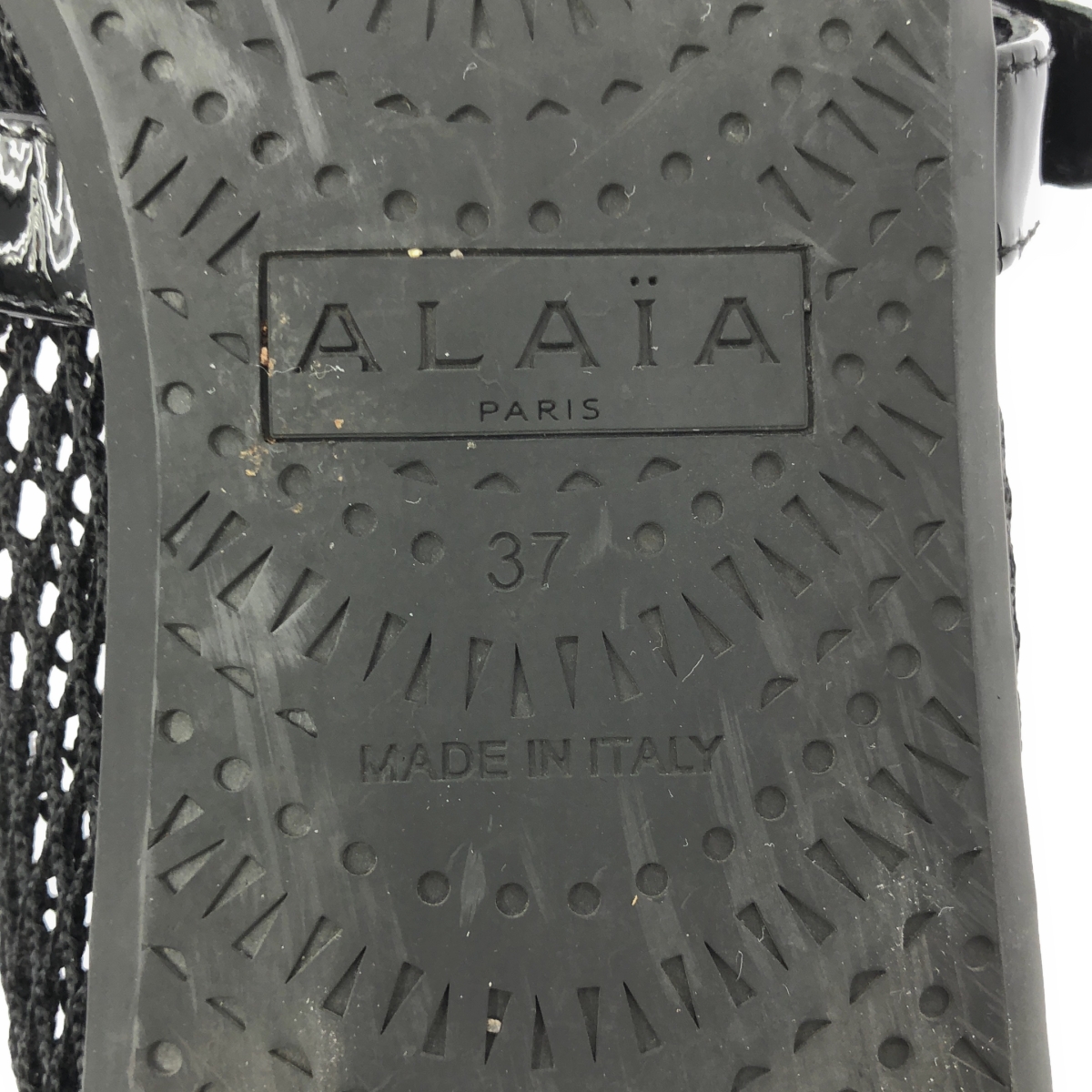 ALAIA / アライア フィッシュネット バレリーナ フラット パンプス