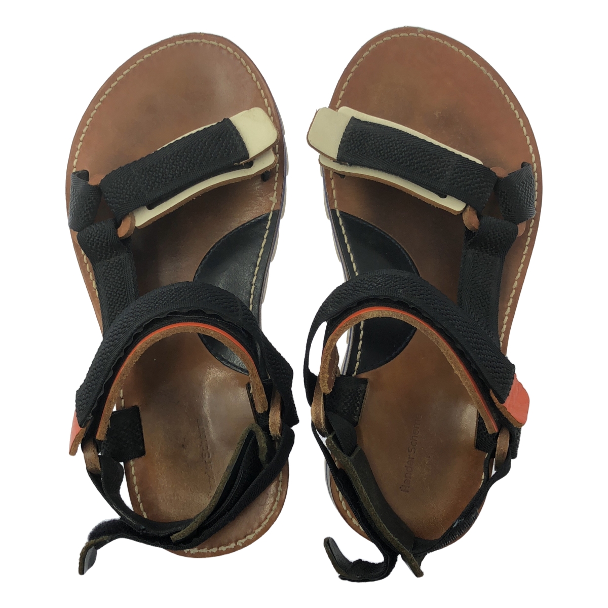 Hender scheme / エンダースキーマ Webb ウェブ レザー ナイロンストラップ シャークソールサンダル