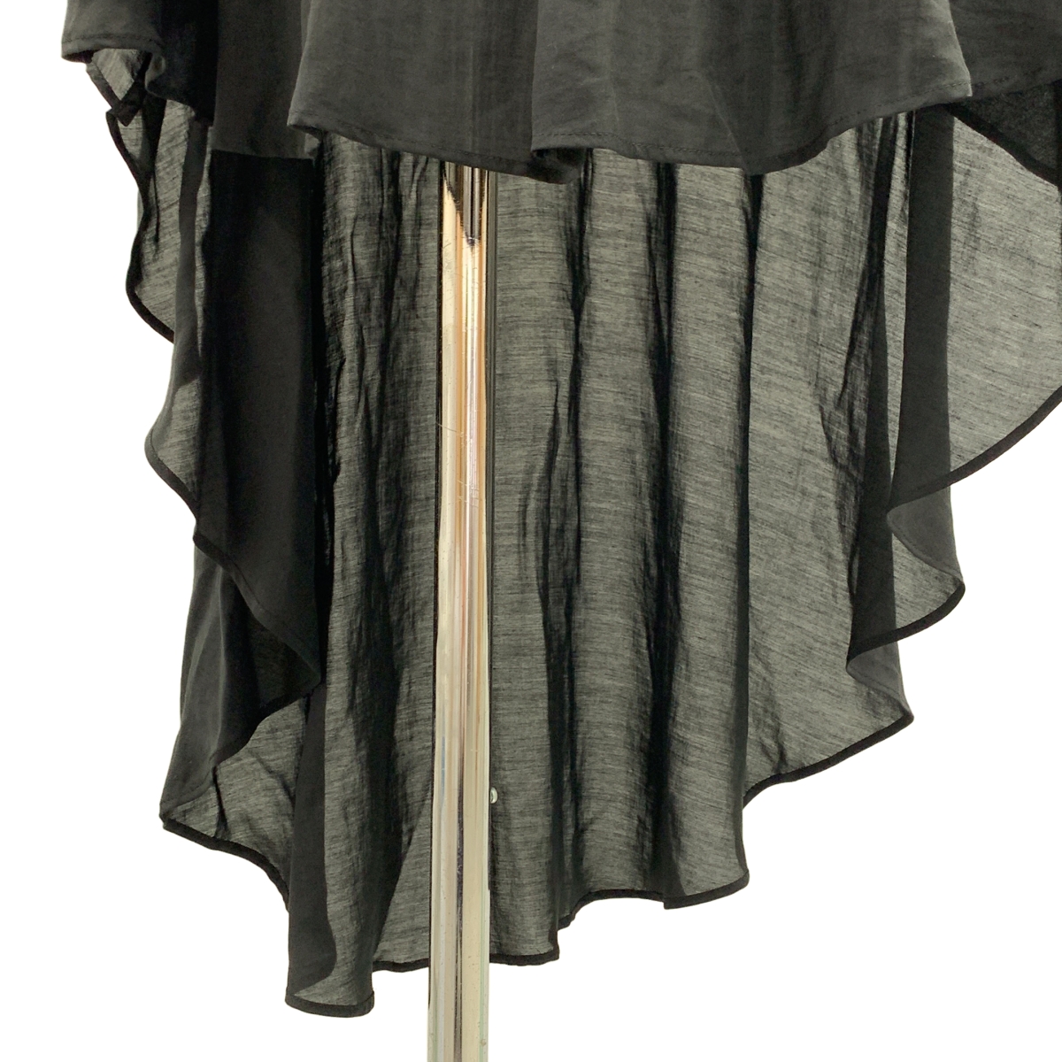 YOHJI YAMAMOTO +NOIR / ヨウジヤマモトプリュスノアール 変形 オーバーシルエット ギャザースリーブ ロングシャツ ブラウス