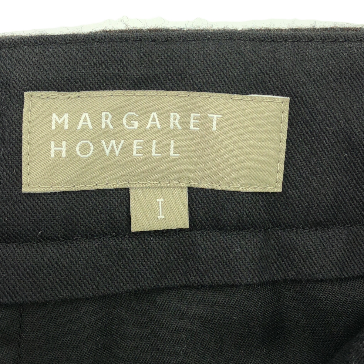 MARGARET HOWELL / マーガレットハウエル ウール カシミヤ タック パンツ