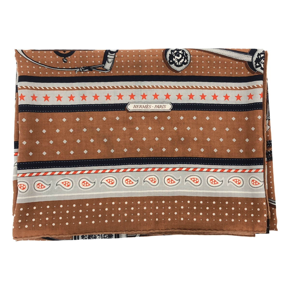 HERMES / エルメス Harnais de Cour Bandana カレジェアン 140 / 宮廷の馬具 カシシル ストール