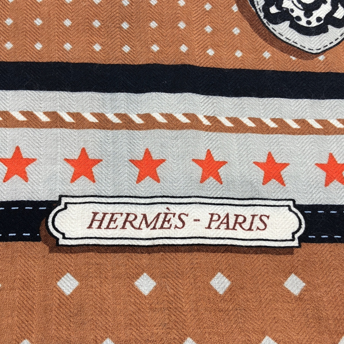HERMES / エルメス Harnais de Cour Bandana カレジェアン 140 / 宮廷の馬具 カシシル ストール