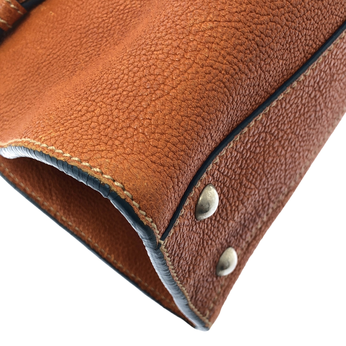 miu miu / ミュウミュウ ロゴチャーム レザー ハンドバッグ