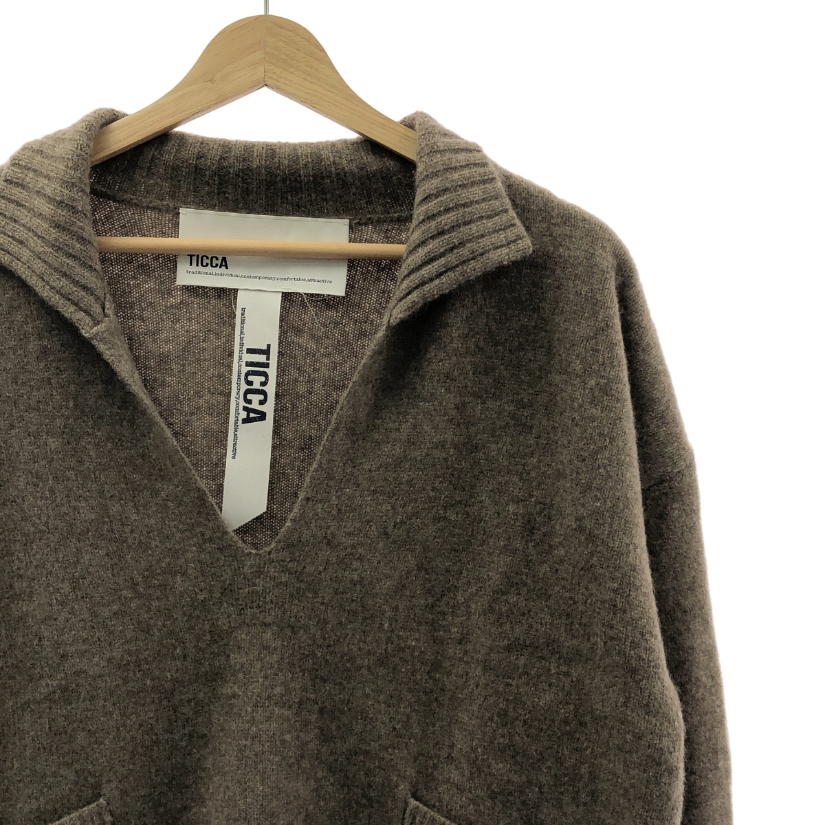 TICCA / ティッカ ヤク スキッパー プルオーバーニット
