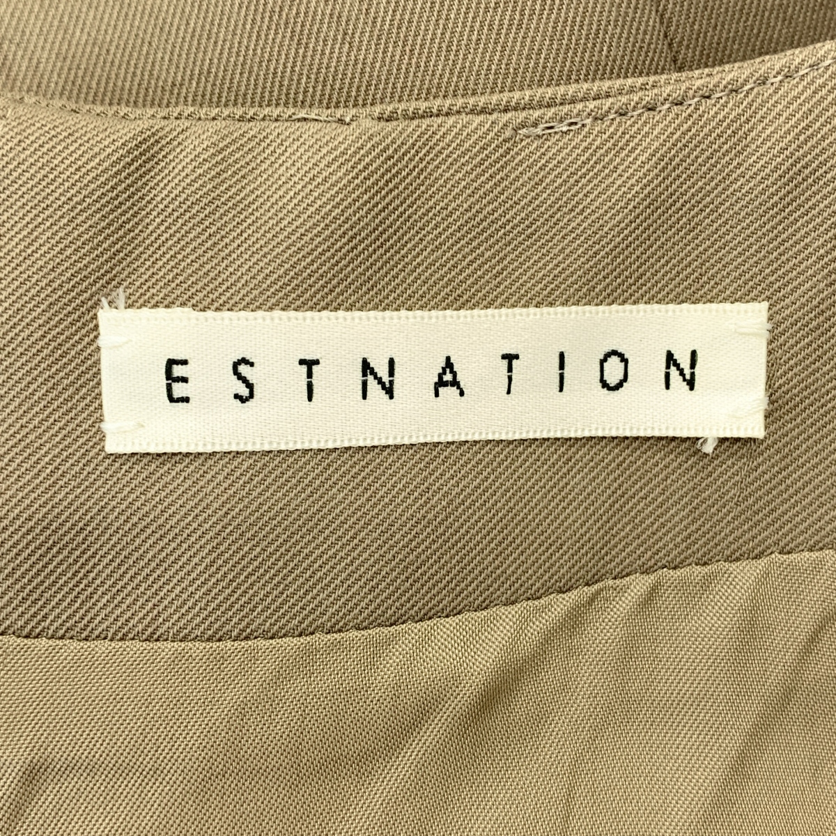 ESTNATION / エストネーション ウール混 フロントタック ショートオールインワン