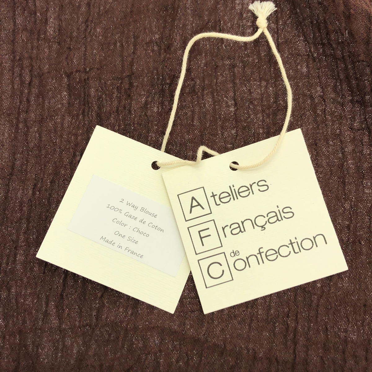 Plage / プラージュ ES ATELIERS FRANCAIS DE CONFECTION 別注 2WAY ブラウス