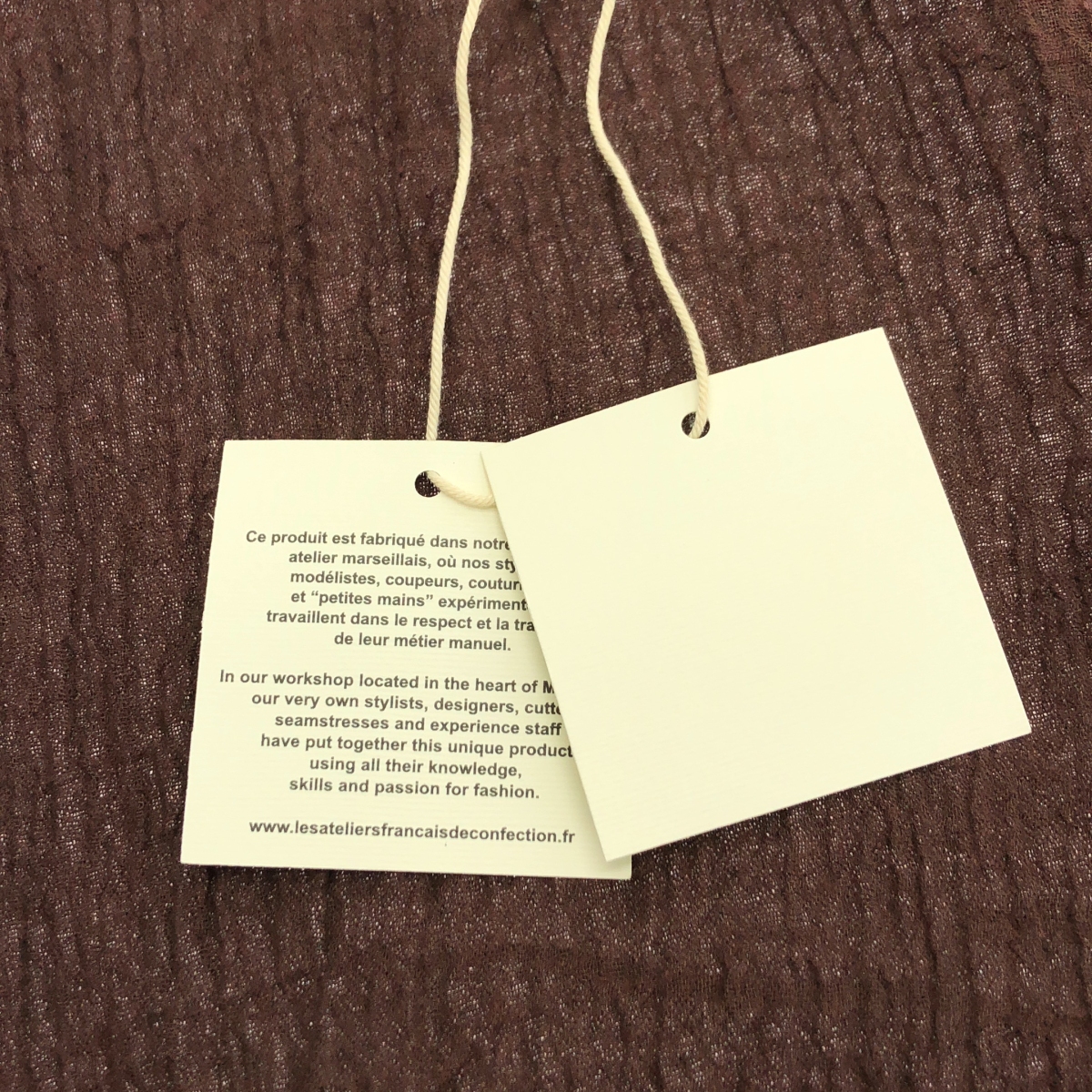 Plage / プラージュ ES ATELIERS FRANCAIS DE CONFECTION 別注 2WAY ブラウス