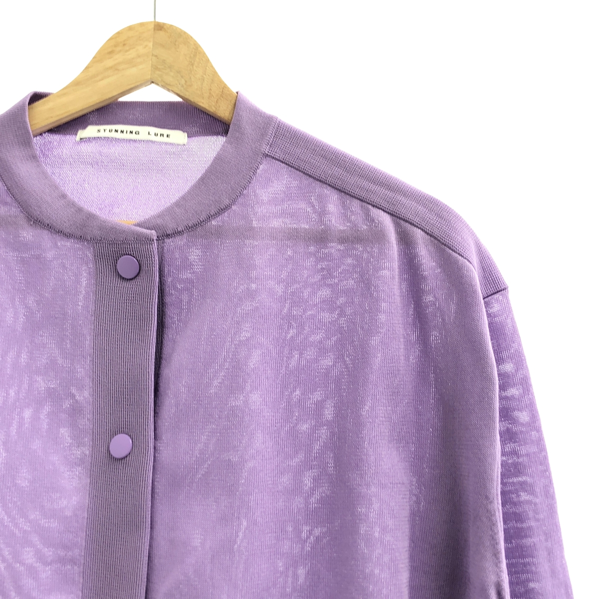 その他 ポリエステル オーバーシルエット ハイツイストニットブルゾン