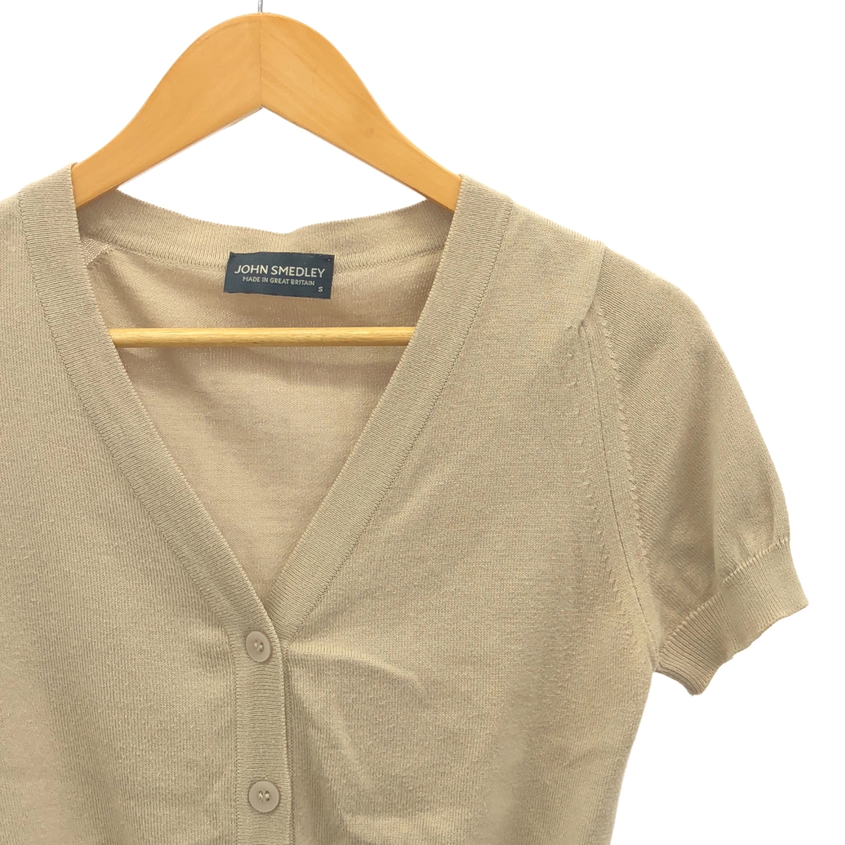 JOHN SMEDLEY / ジョンスメドレー コットンニット 半袖 カーディガン