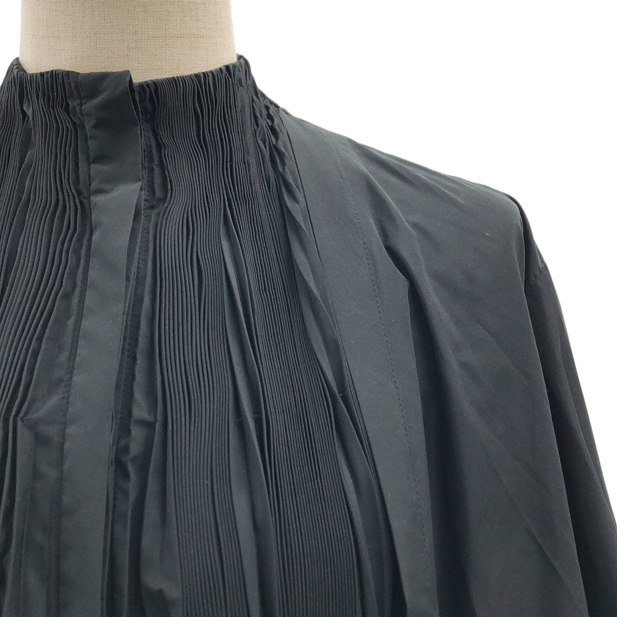 JIL SANDER / ジルサンダー プリーツ バンドカラー シャツ ワンピース
