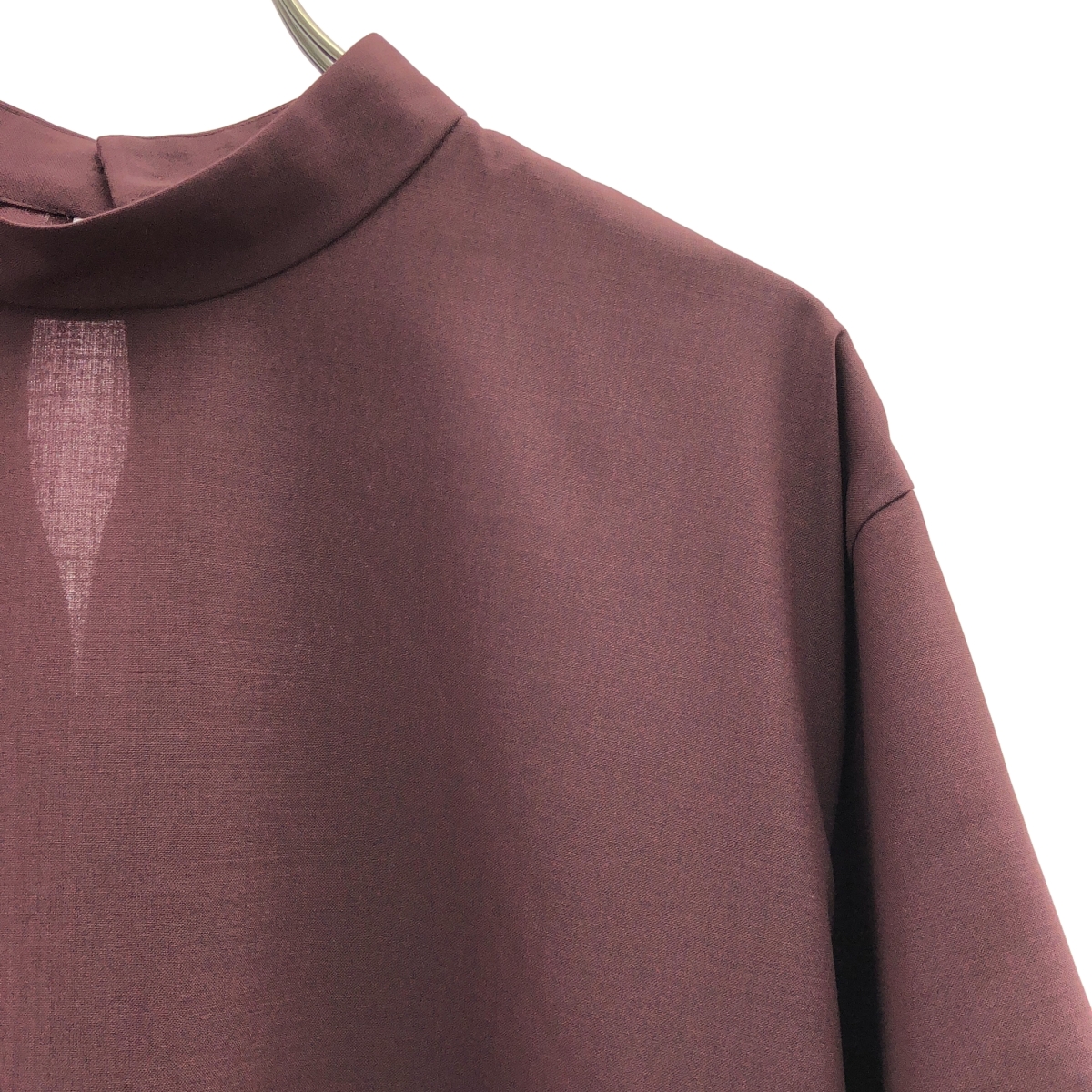 LE PHIL / ルフィル ドライウールハーフスリーブブラウス シャツ