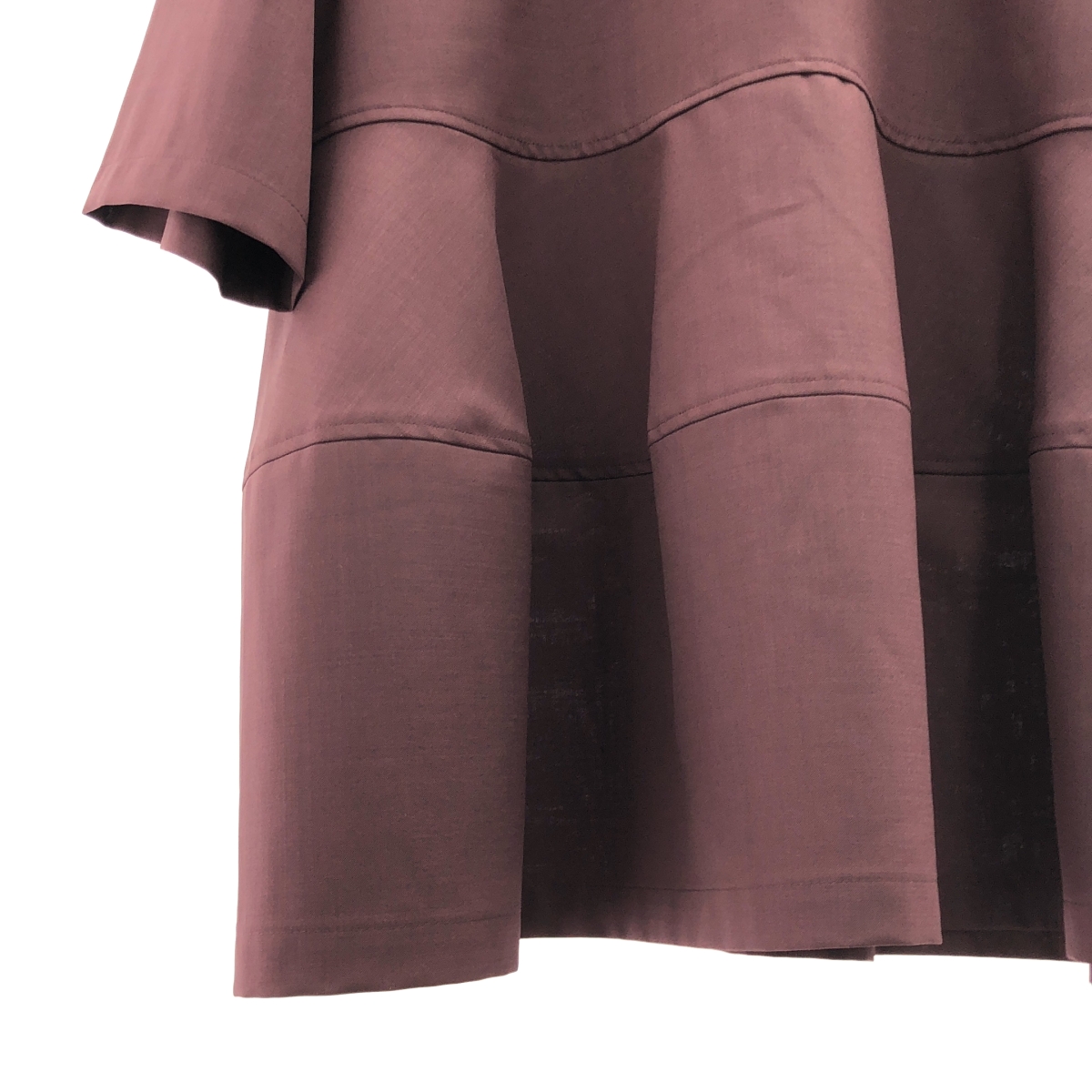 LE PHIL / ルフィル ドライウールハーフスリーブブラウス シャツ