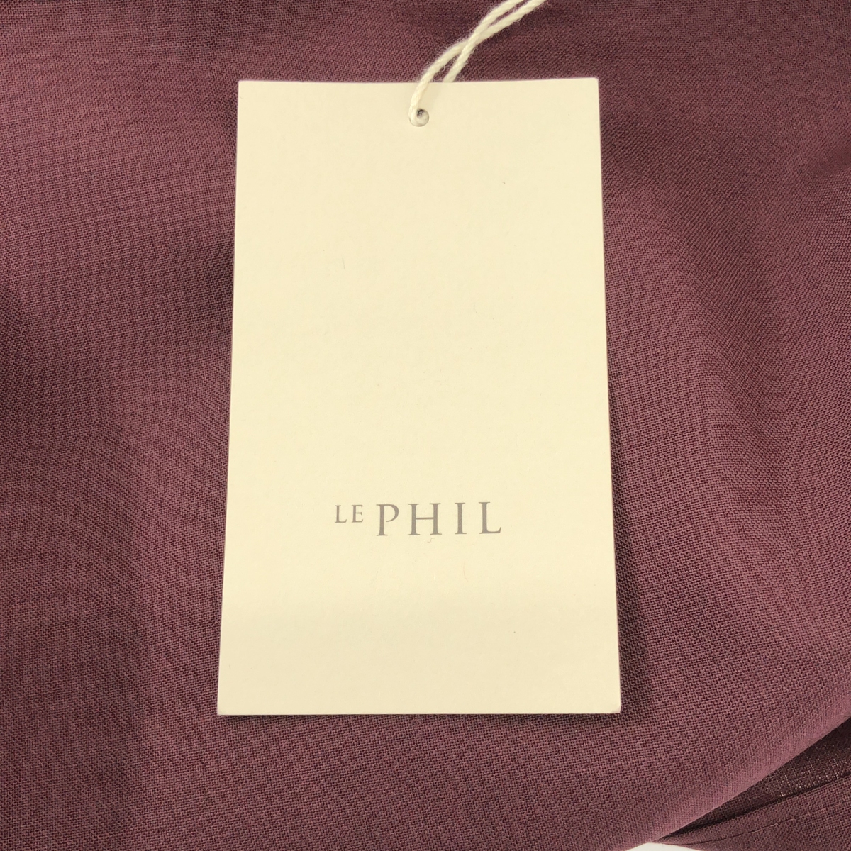 LE PHIL / ルフィル ドライウールハーフスリーブブラウス シャツ