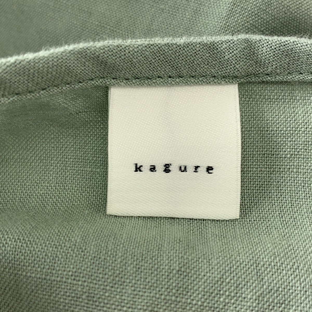 kagure / かぐれ コットンリネンボートネックワンピース