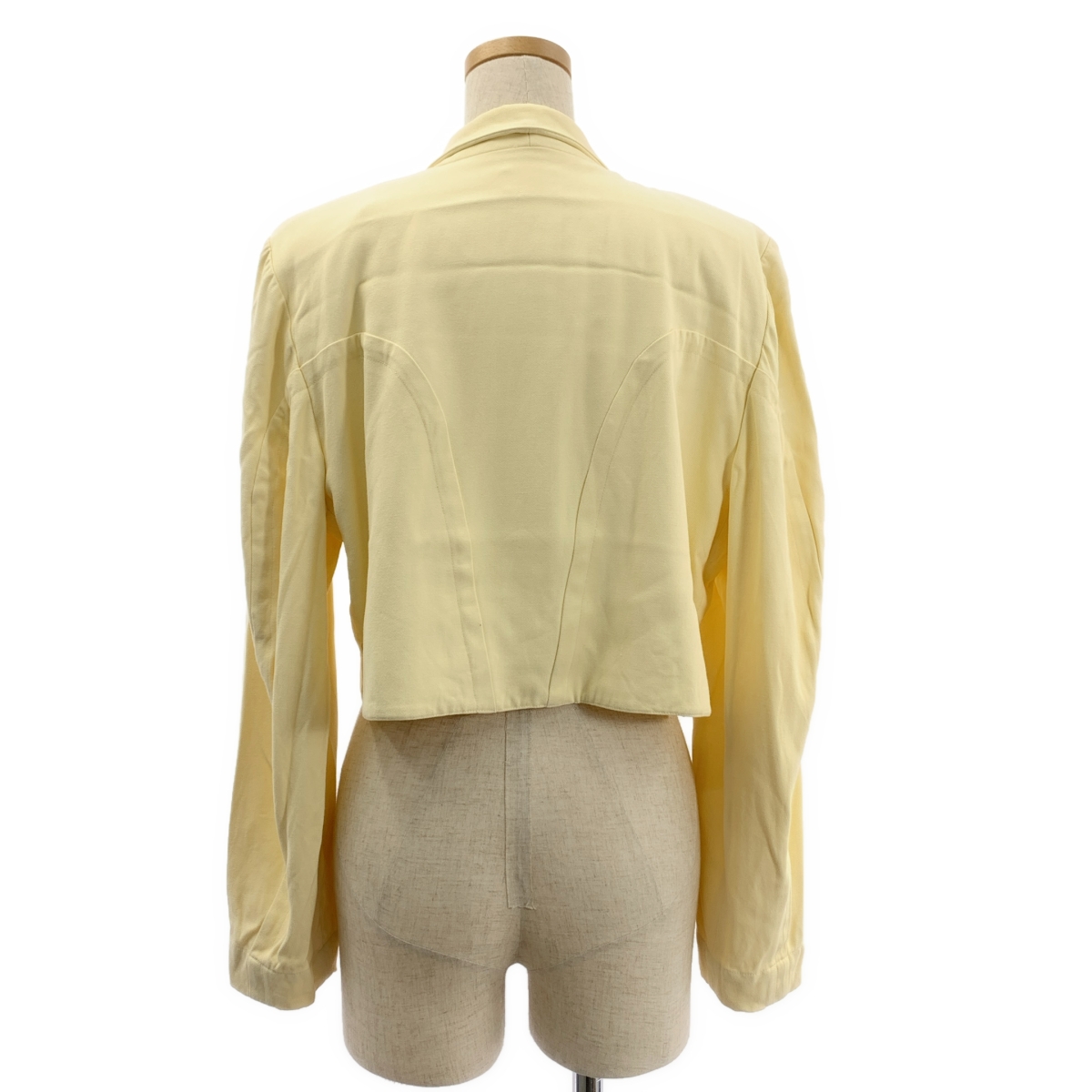 ALAIA / アライア レーヨン ボタンレス シングルジャケット