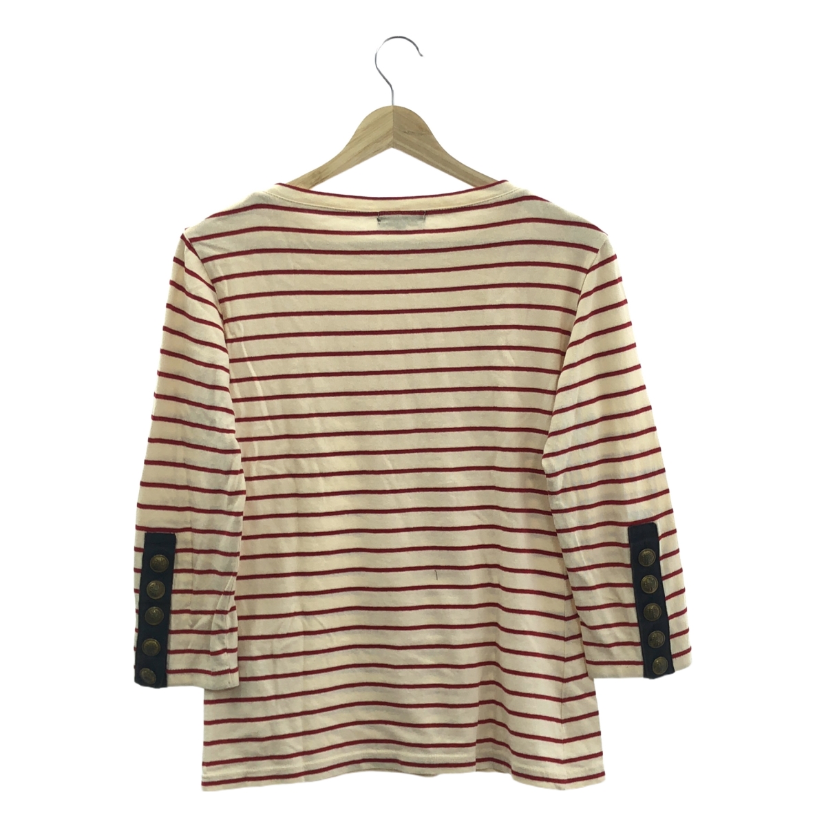 tricot COMME des GARCONS / トリココムデギャルソン 袖金ボタン ボートネック コットン ボーダー カットソー