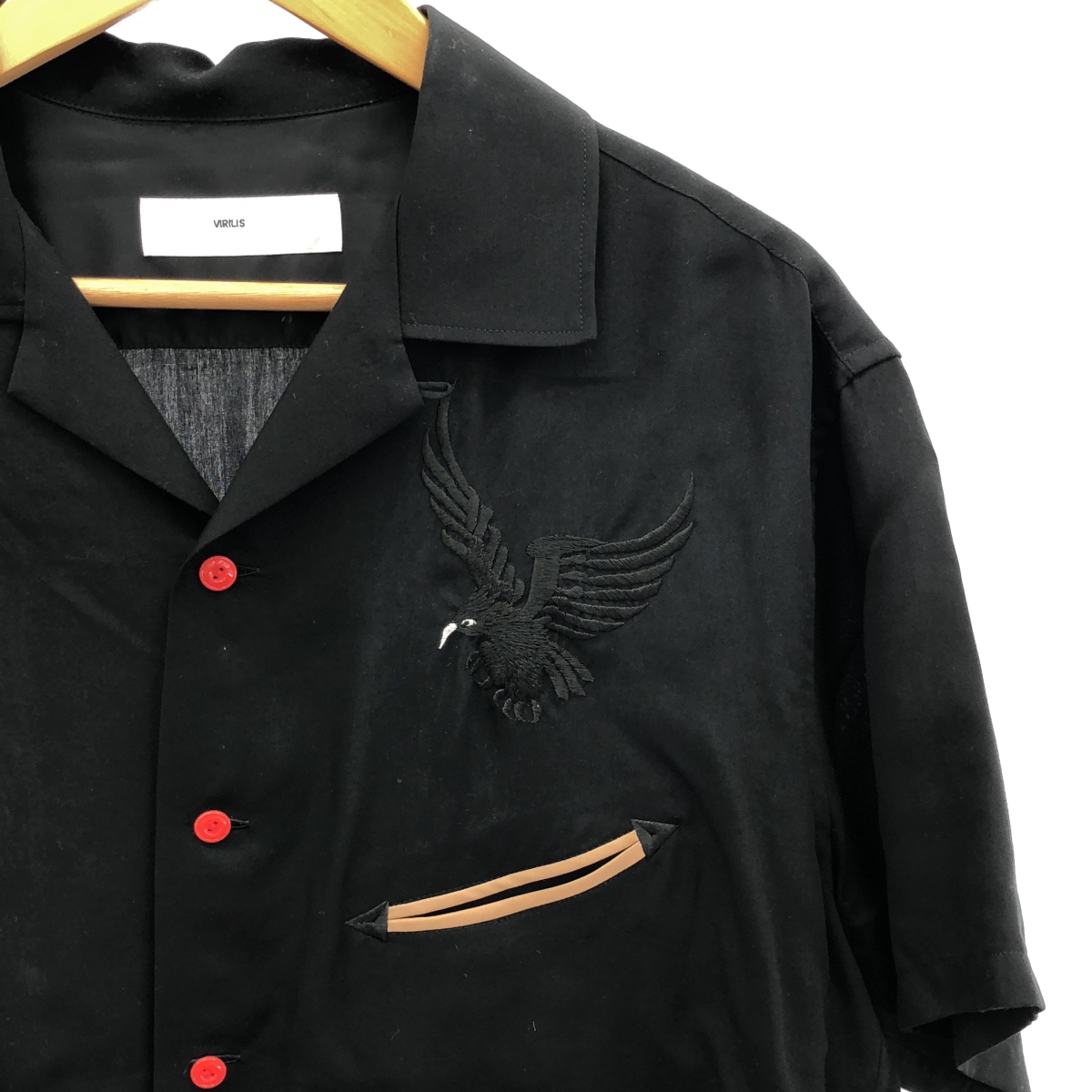 その他 刺しゅう オープンカラーシャツ