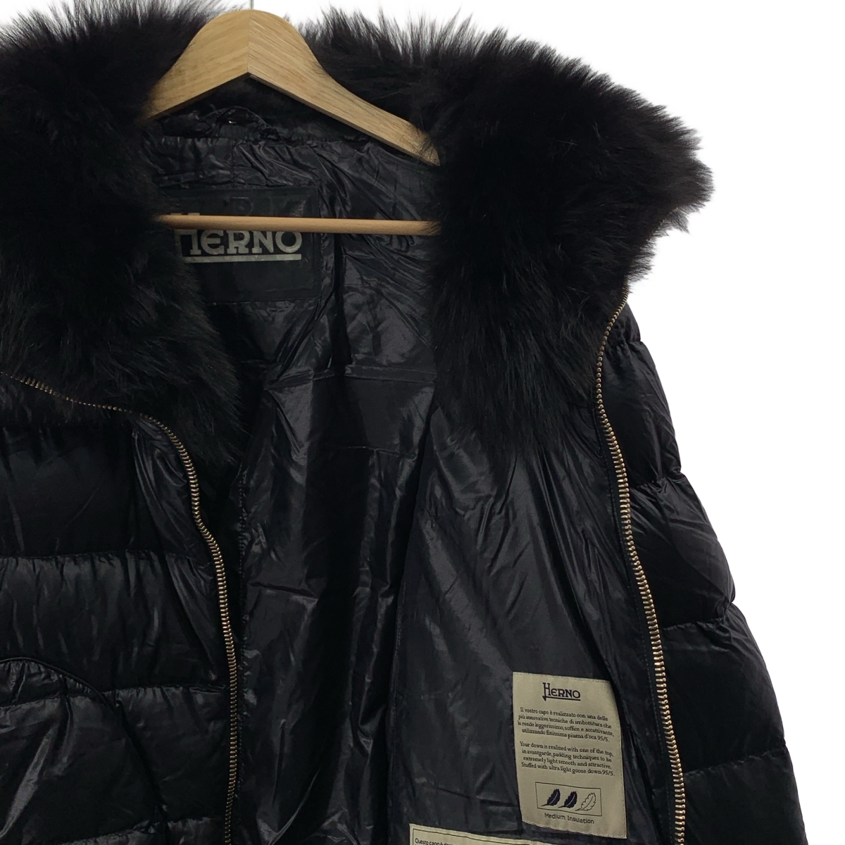 HERNO / ヘルノ フォックスファー ライト ダウン コート