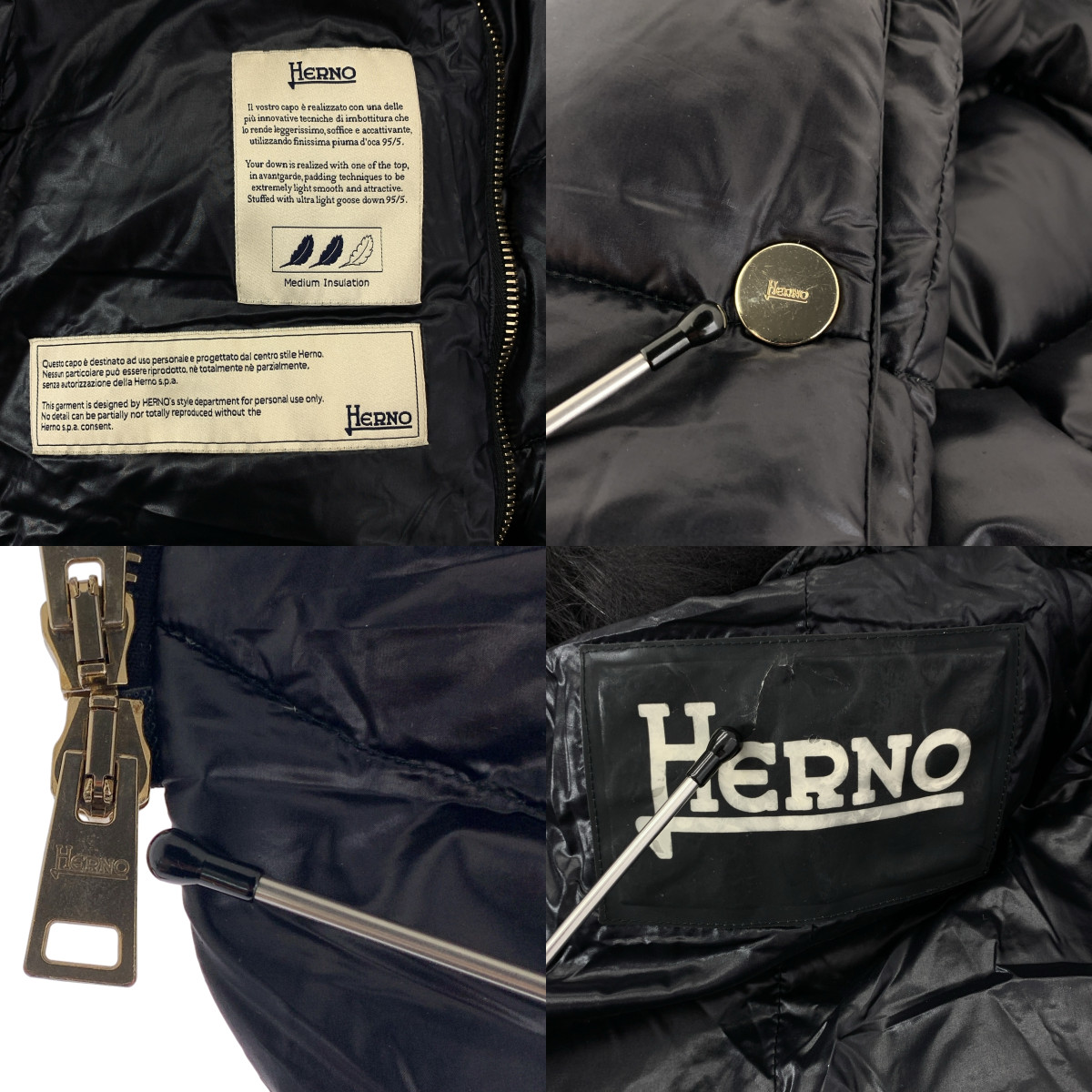 HERNO / ヘルノ フォックスファー ライト ダウン コート