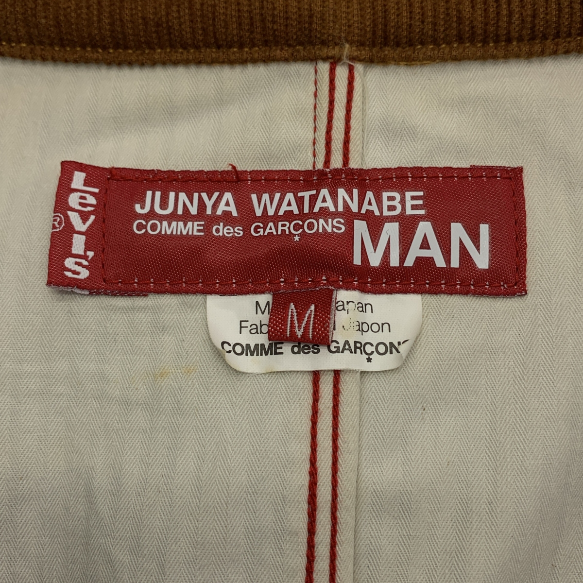 JUNYAWATANABE COMMEdesGARCONS MAN / ジュンヤワタナベマン × Levi's / リーバイス 異素材 切替 エルボーパッチ コーデュロイカラー デニム コート