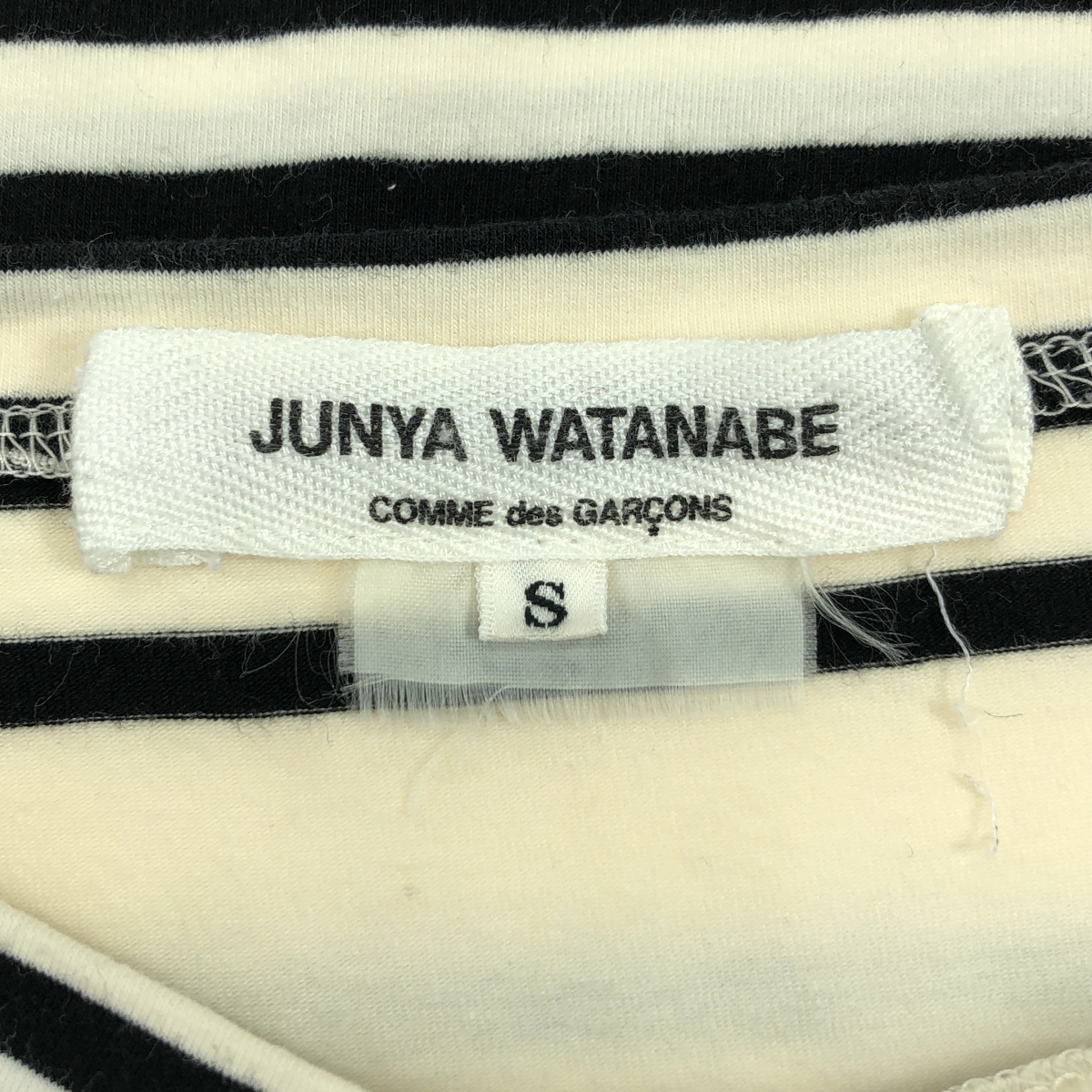 JUNYA WATANABE COMME des GARCONS / ジュンヤワタナベ コットン  ポリウレタン ボーダー カットソー