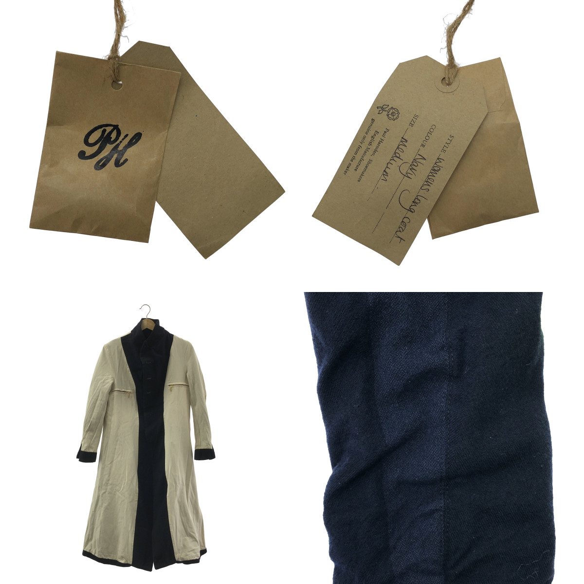 Paul Harnden / ポールハーデン Womens long coat / ウール シングル ロングコート