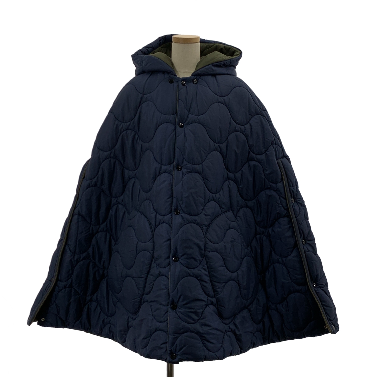 MADISON BLUE / マディソンブルー キルティング リバーシブル ダウン ポンチョ コート