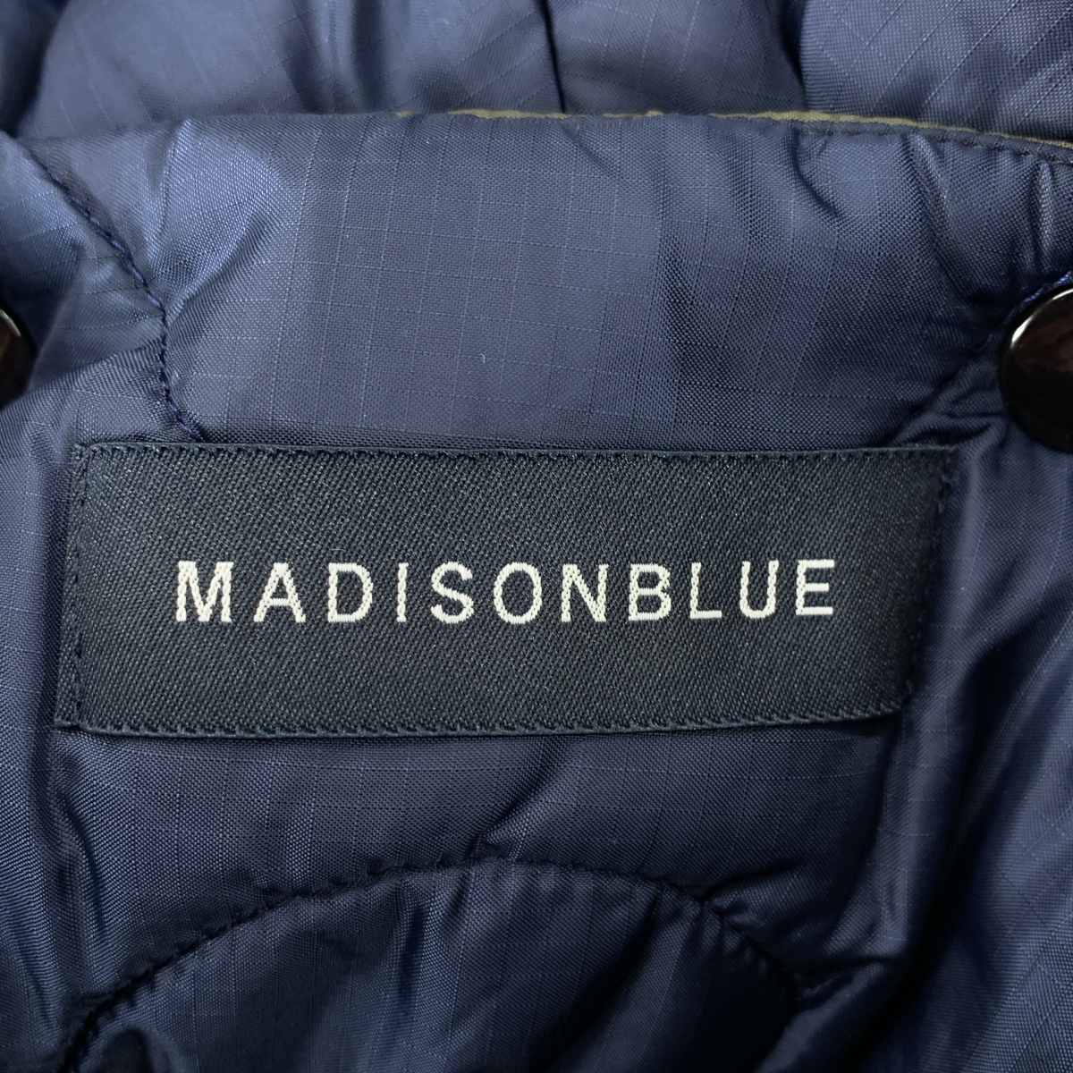 MADISON BLUE / マディソンブルー キルティング リバーシブル ダウン ポンチョ コート