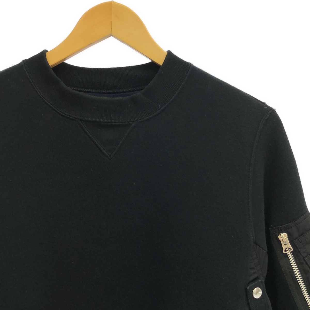 sacai / サカイ Sponge Sweat Pullover / 異素材 切替 ドッキング スポンジ スウェット