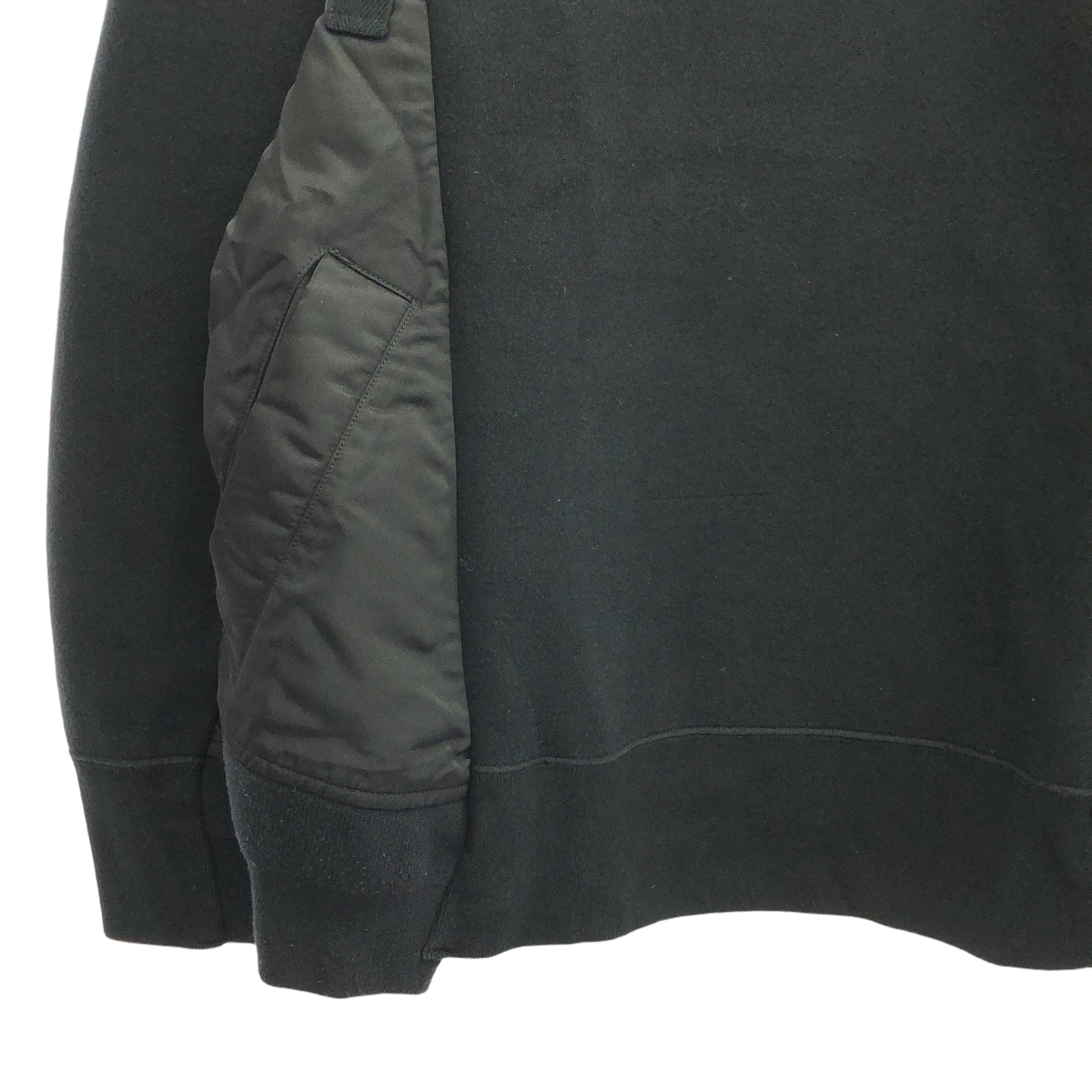 sacai / サカイ Sponge Sweat Pullover / 異素材 切替 ドッキング スポンジ スウェット