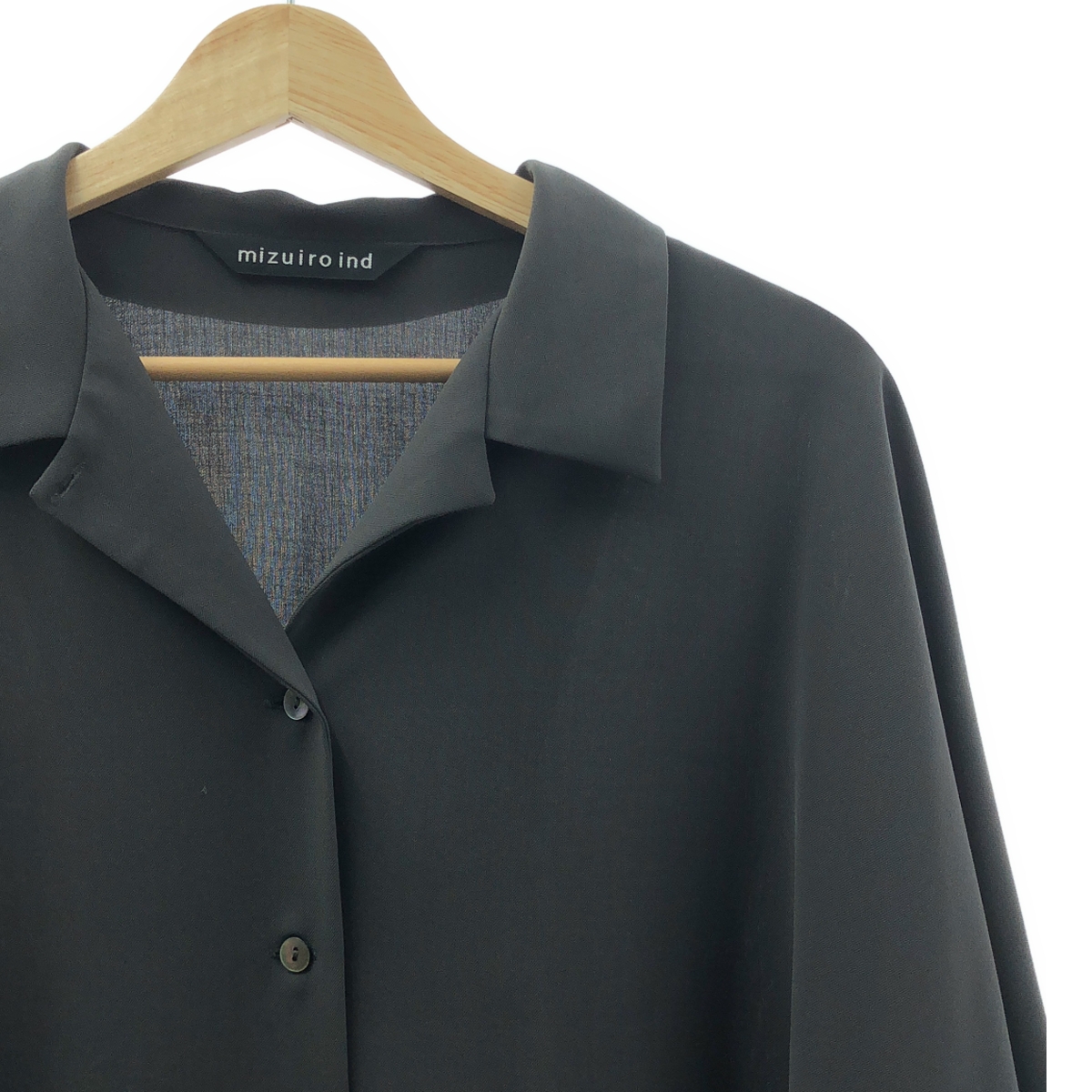 mizuiroind / ミズイロインド オープンカラー オーバー シャツ ブラウス