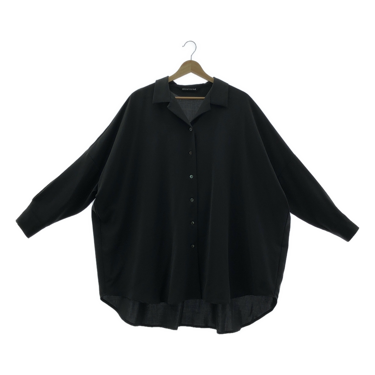 mizuiroind / ミズイロインド オープンカラー オーバー シャツ ブラウス