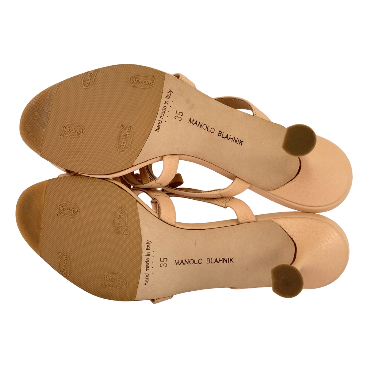 MANOLO BLAHNIK / マノロブラニク IRCANAMU SANDAL / レザー リボン装飾 ヒール サンダル パンプス