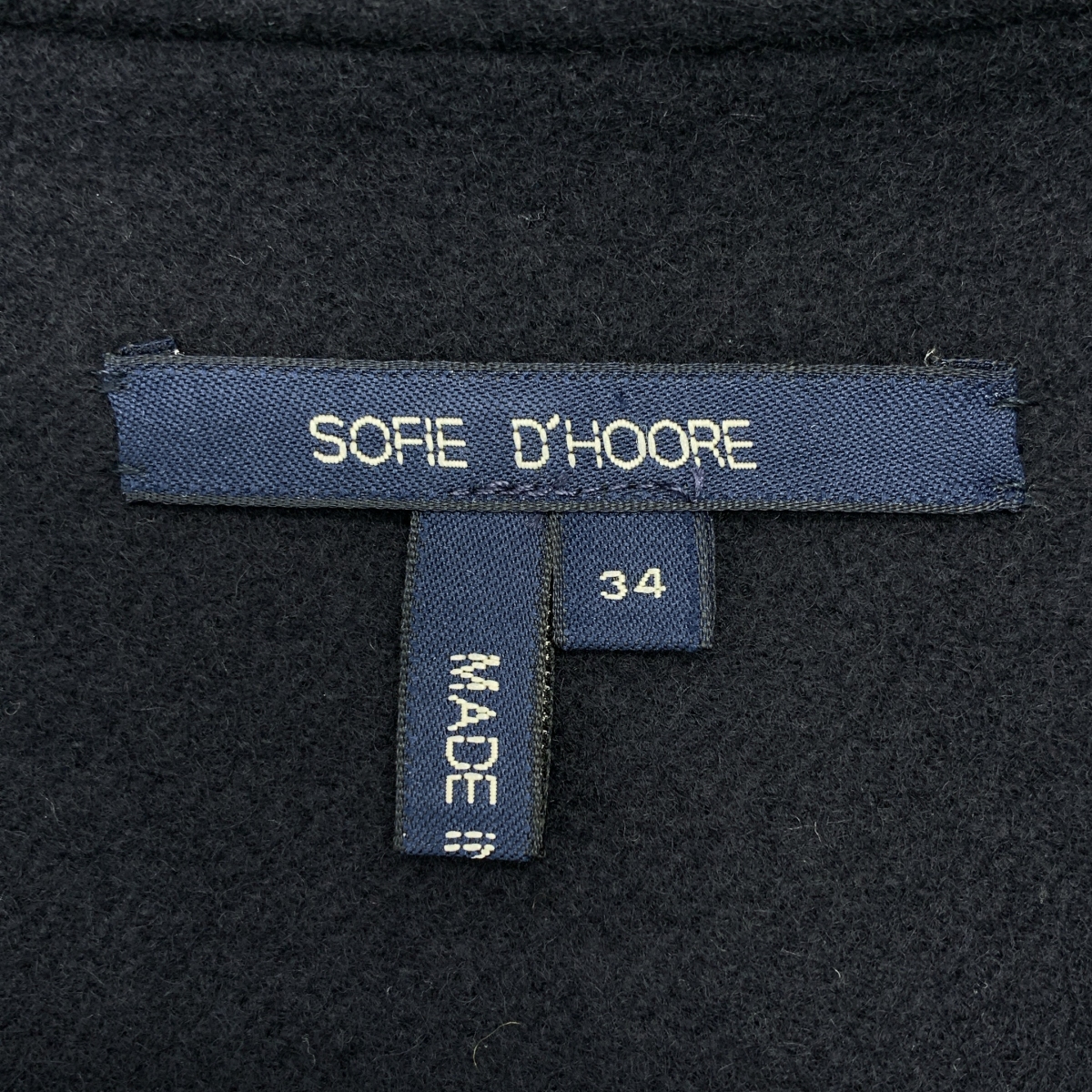 SOFIE D'HOORE / ソフィードール ウール メルトン オーバーシルエット ポンチョ ジャケット