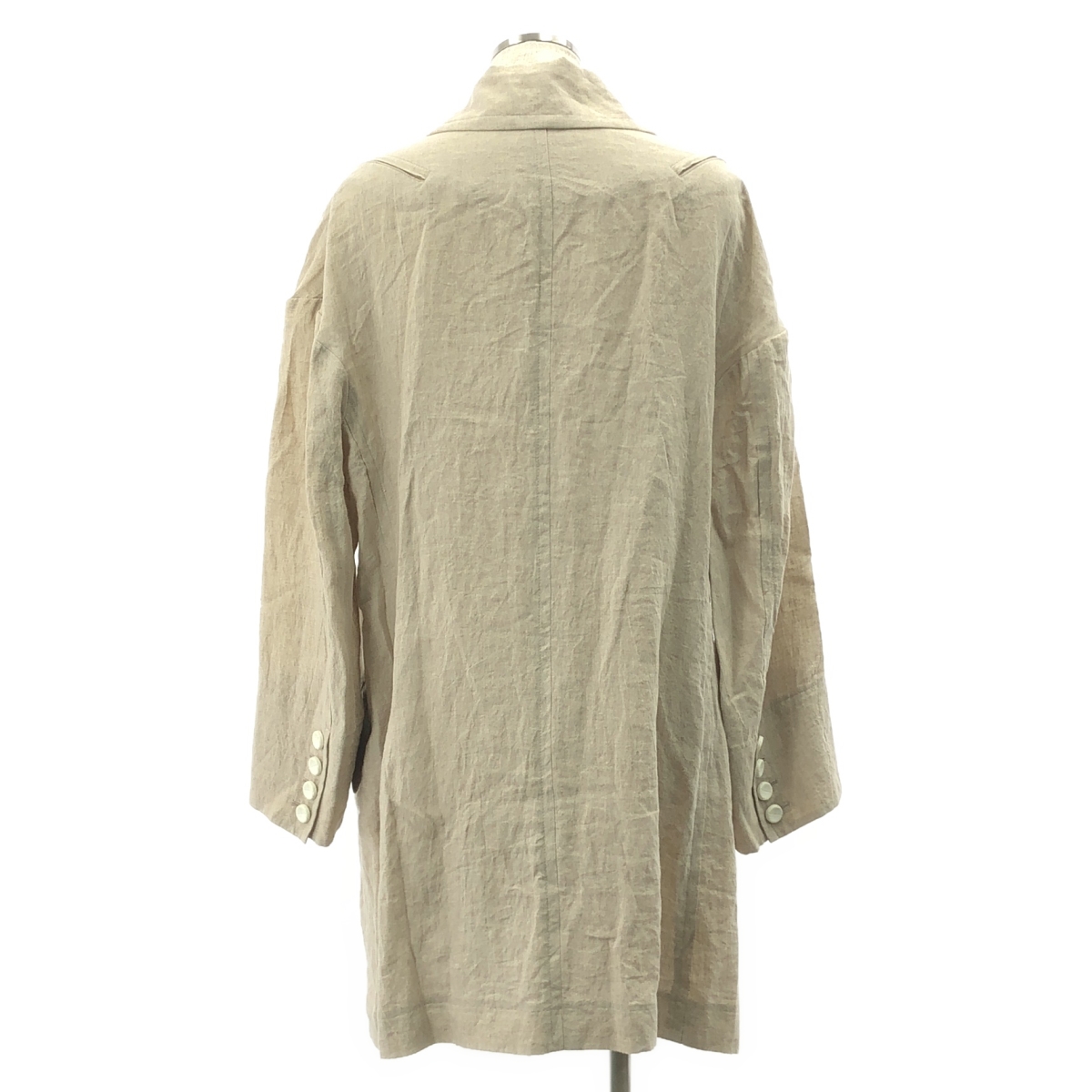 REGULATION Yohji Yamamoto / レギュレーションヨウジヤマモト リネン ジップ トレンチコート