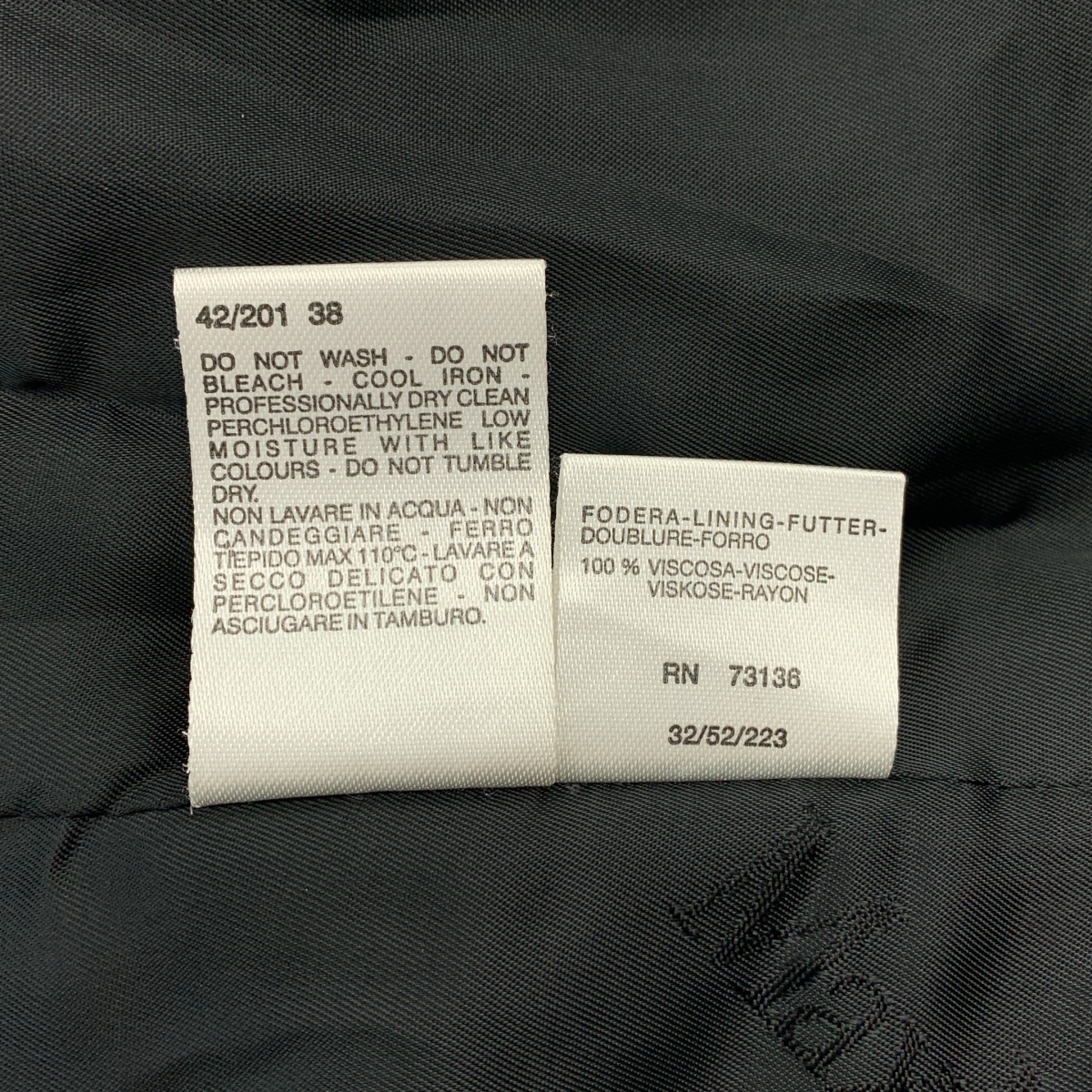 Max Mara / マックスマーラ 白タグ カシミヤブレンド ウール ベルベット チェスターコート / ロゴ総裏地