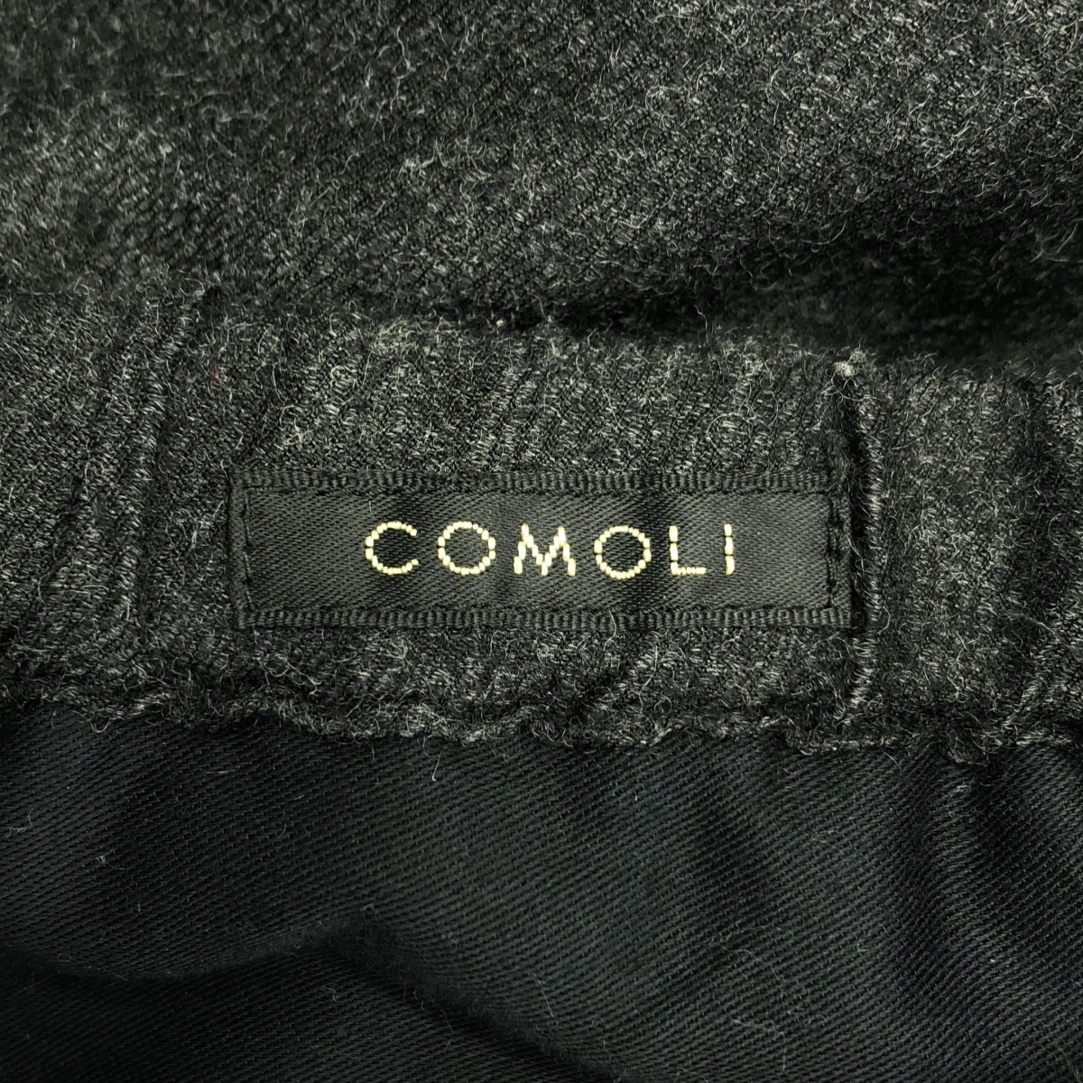 COMOLI / コモリ ウールシルク ドローストリングパンツ