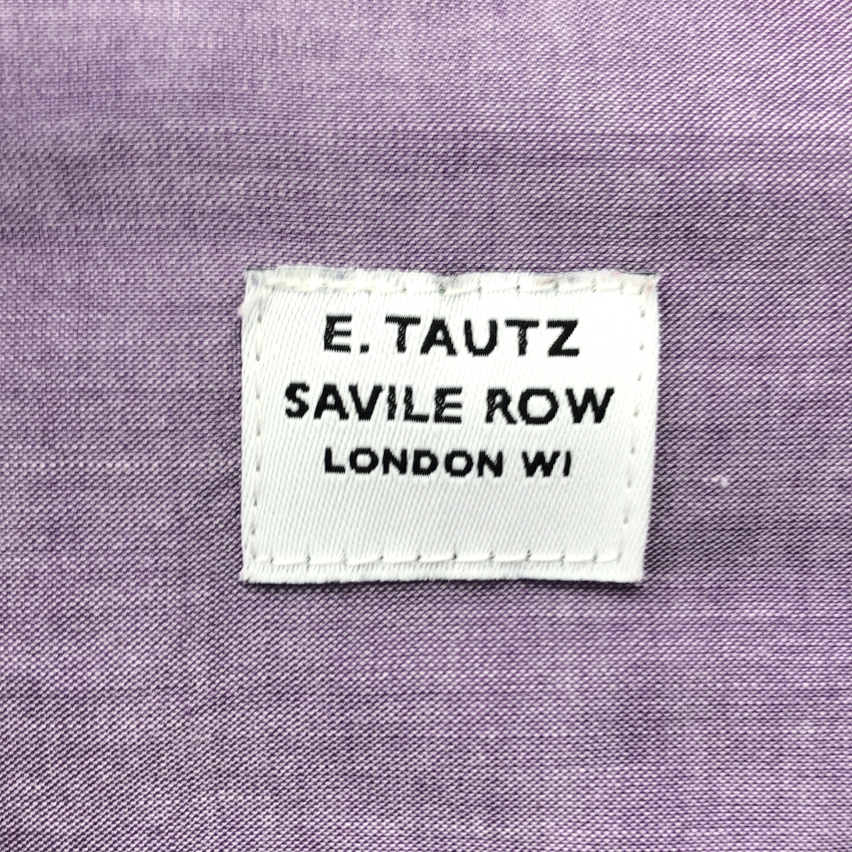E.TAUTZ / イートウツ SAVILE ROW コットン 長袖 シャツ