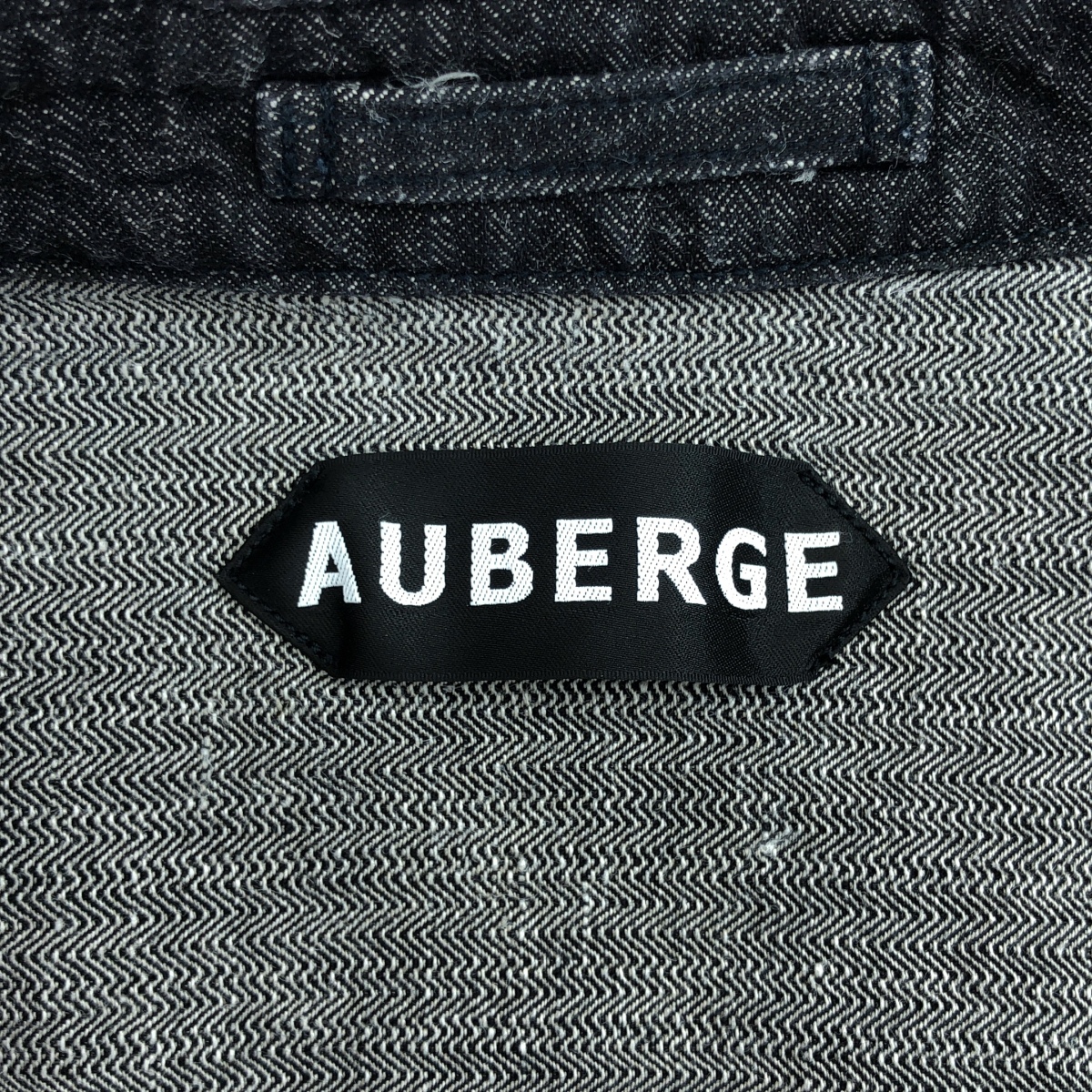 AUBERGE / オーベルジュ シンチバック ブラック デニムジャケット