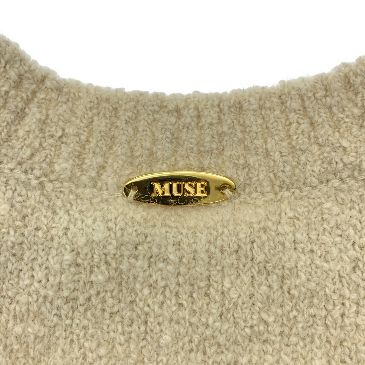 MUSE de Deuxieme Classe / ミューズドゥーズィーエムクラス BLEND FOX BOUCLE / プルオーバー ニット セーター