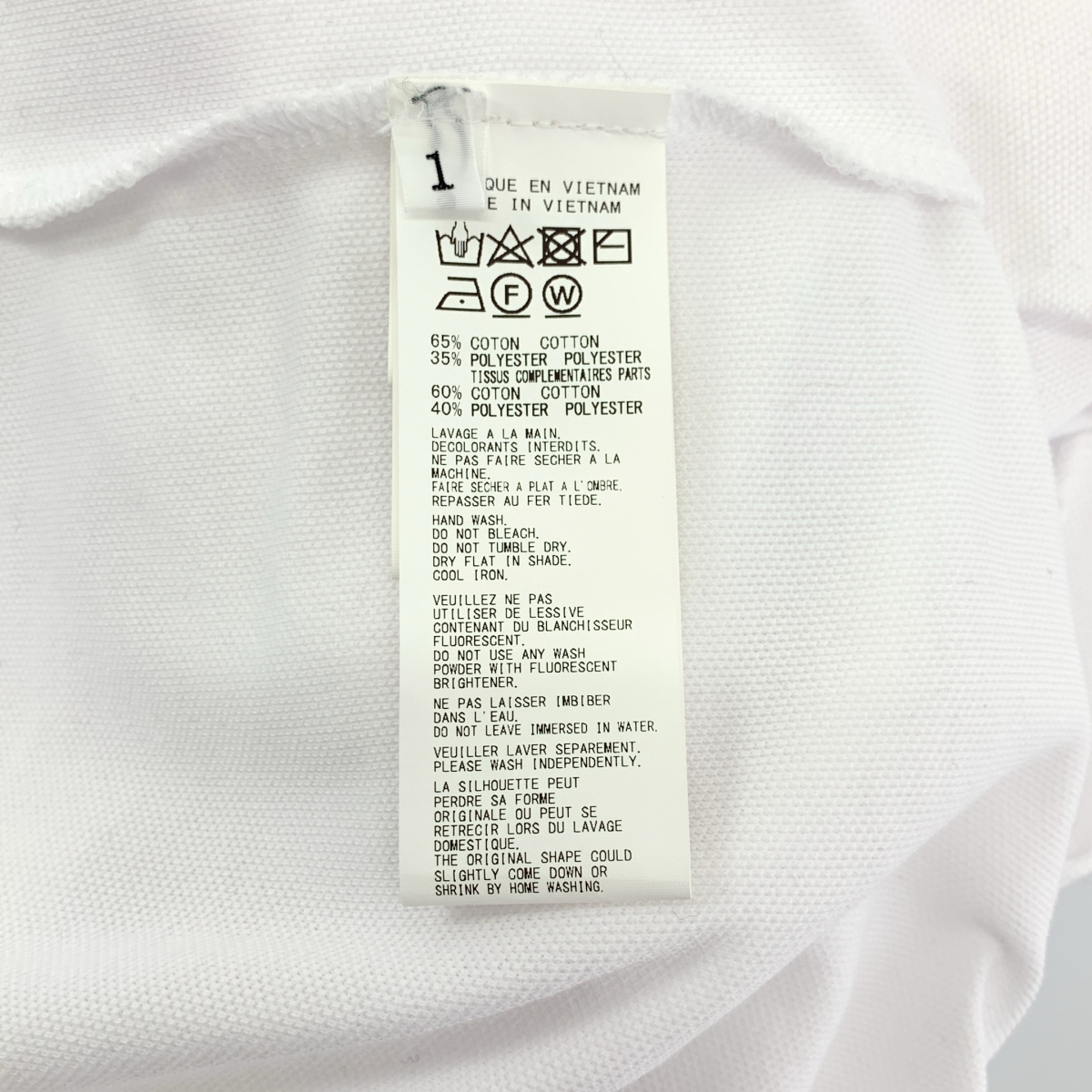 BLACK Scandal YOHJI YAMAMOTO / ブラックスキャンダルヨウジヤマモト シグネチャーロゴ ポケット 鹿の子 ポロシャツ